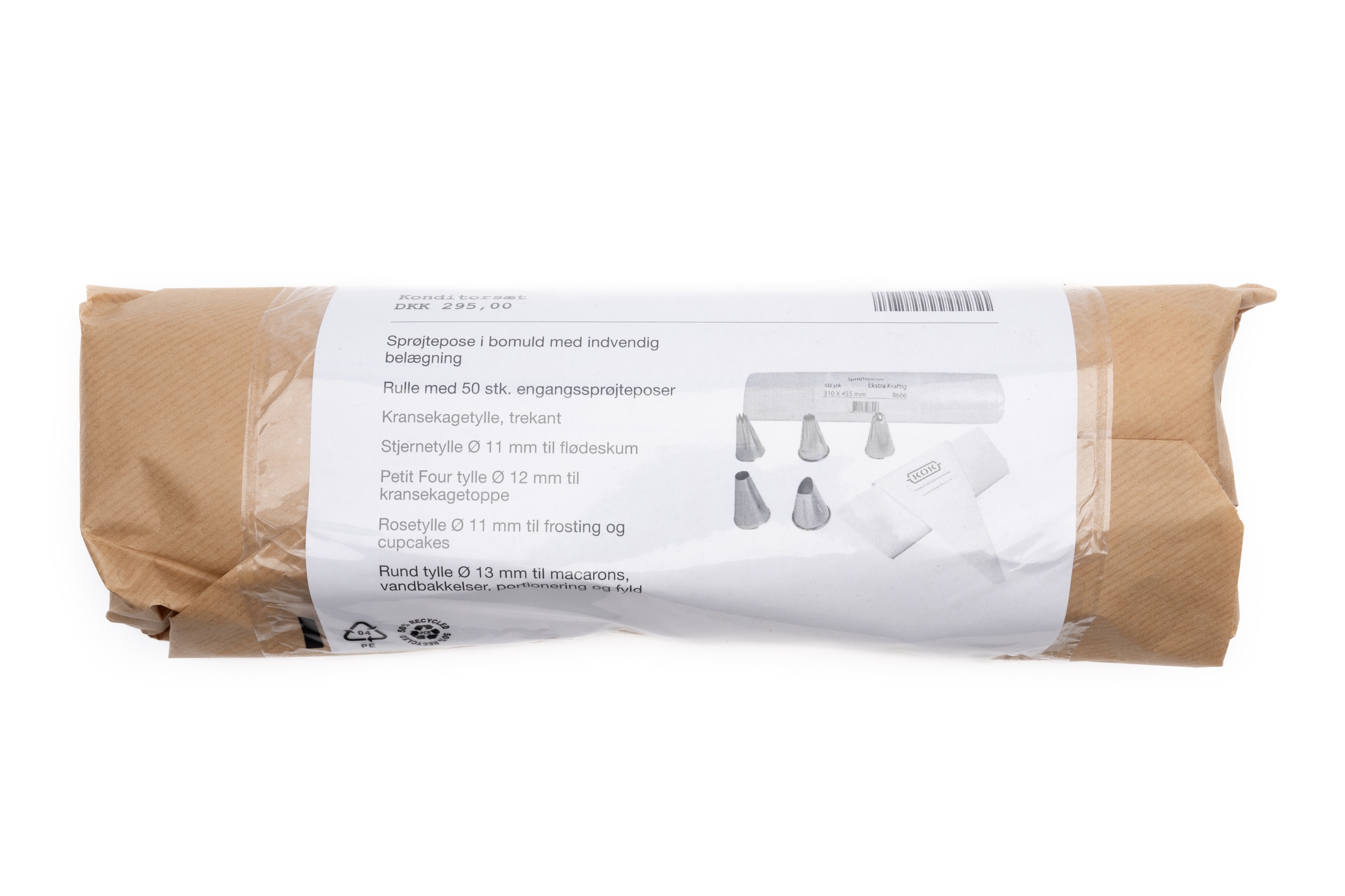 Konditorsæt med tyller og sprøjteposer