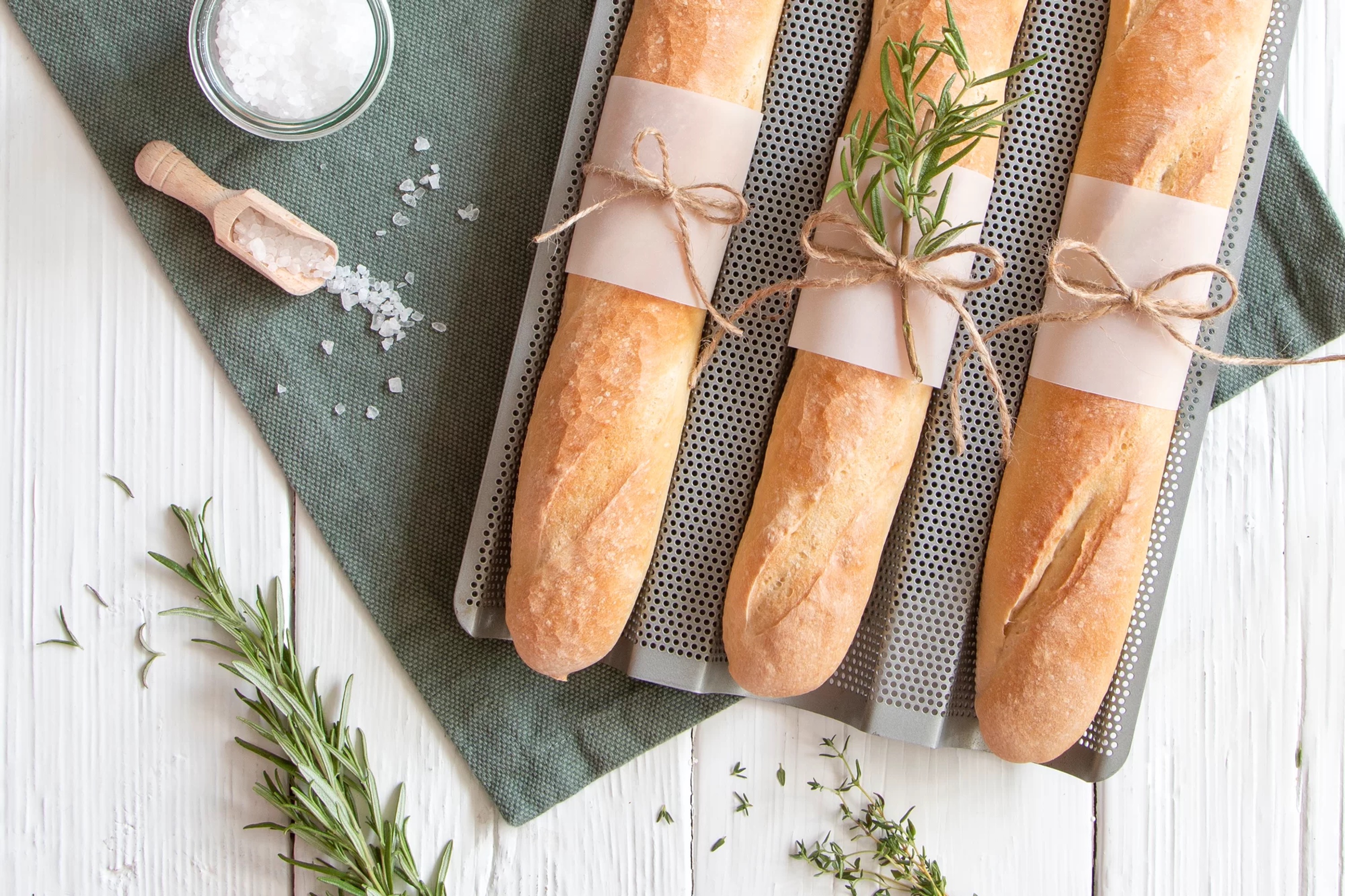 Bageplade til flutes, perforeret metal, PFAS-fri belægning