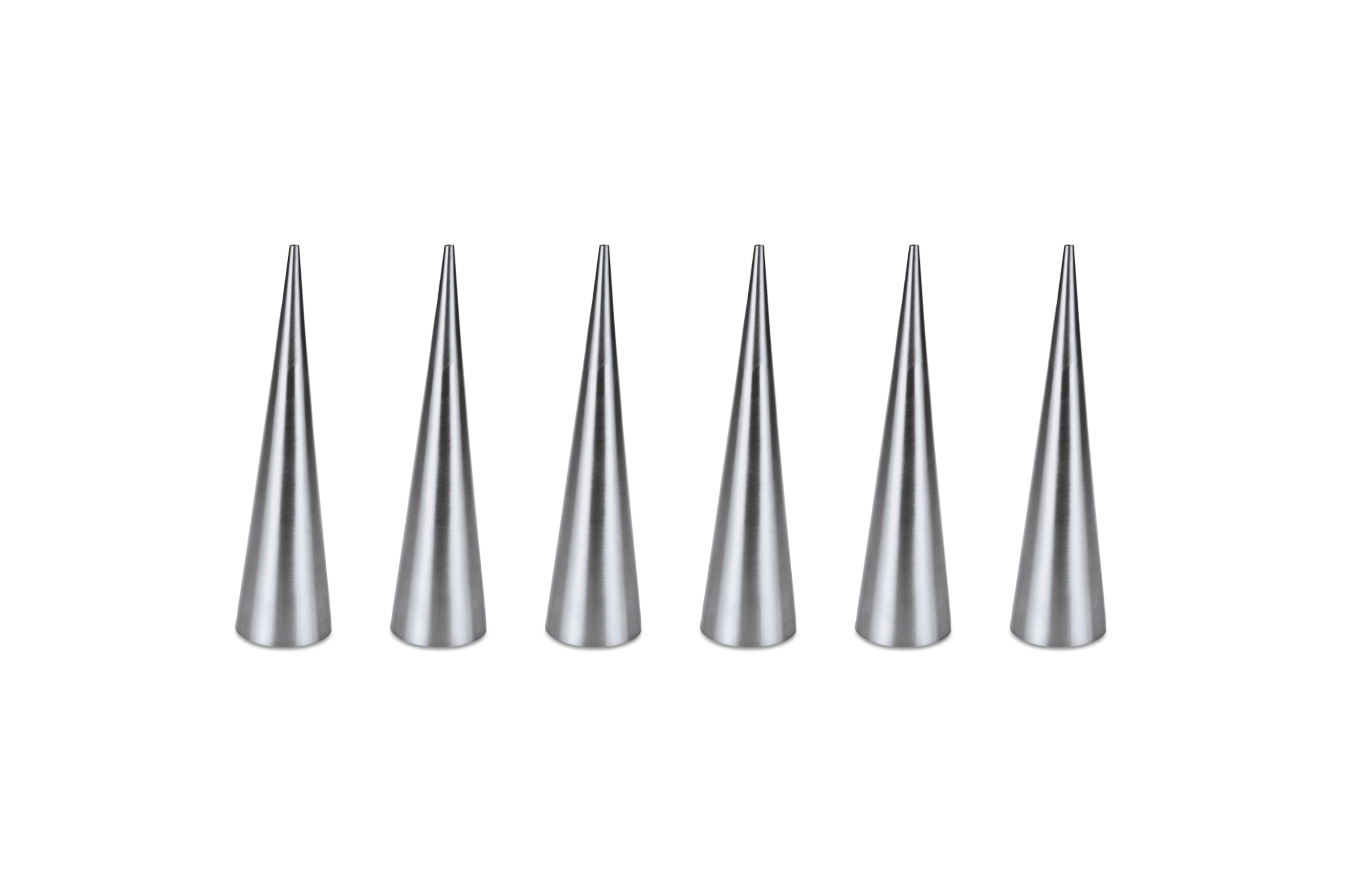 Kræmmerhusform, rustfrit stål (6 stk.)