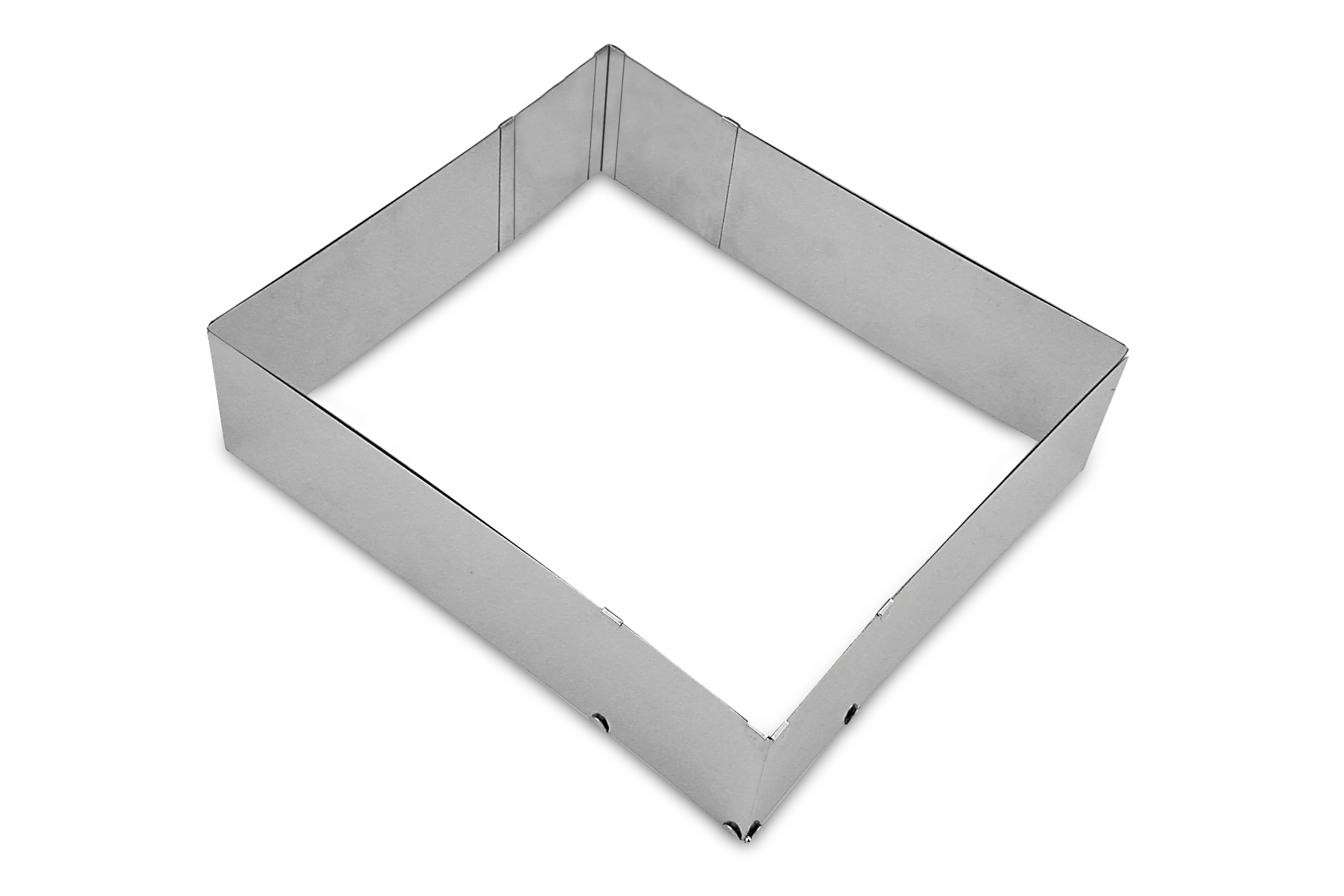 Bageramme, stilbar, stål, H 7 cm