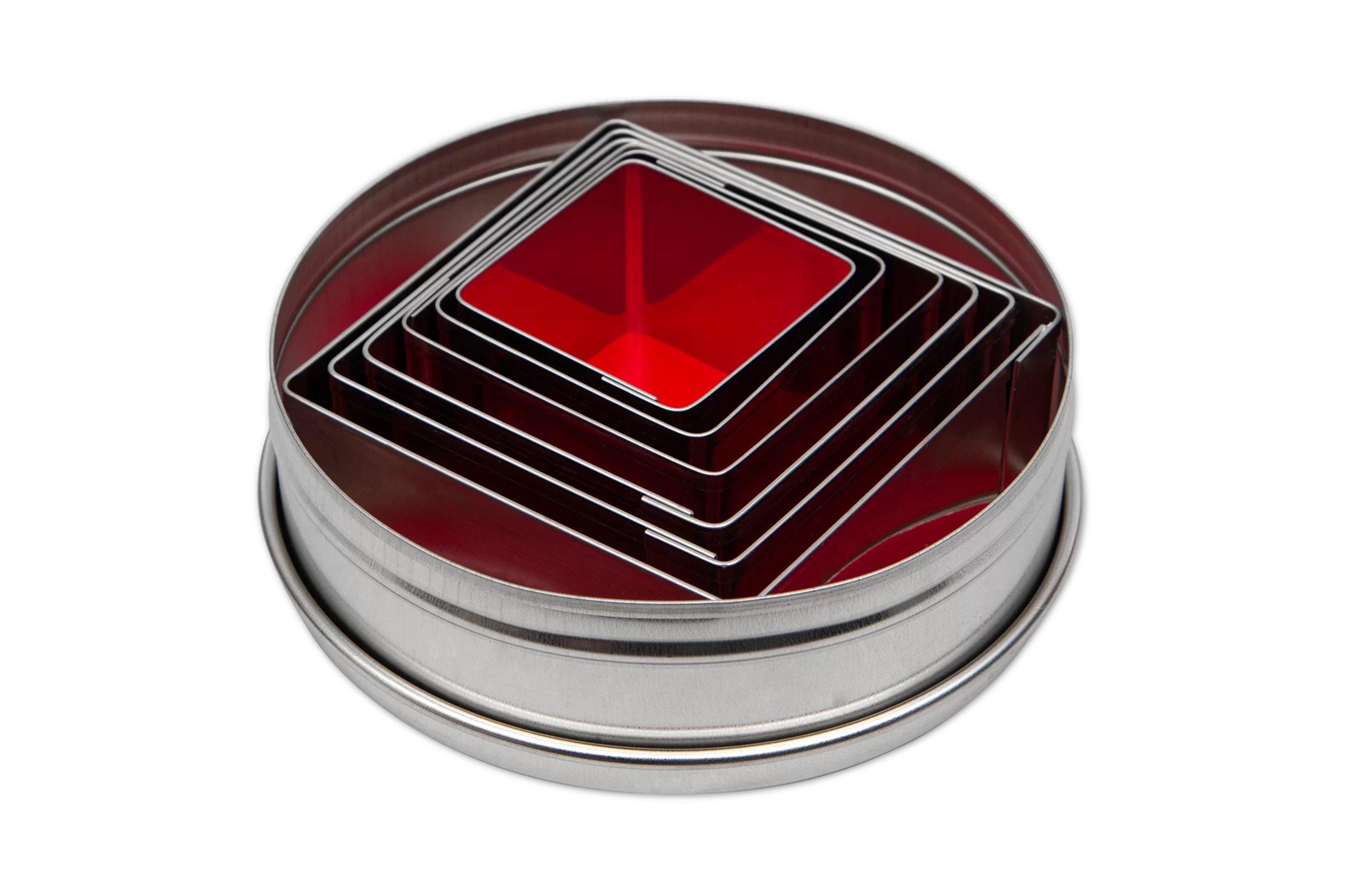 Udstikkersæt, 6 kvadrater, stål