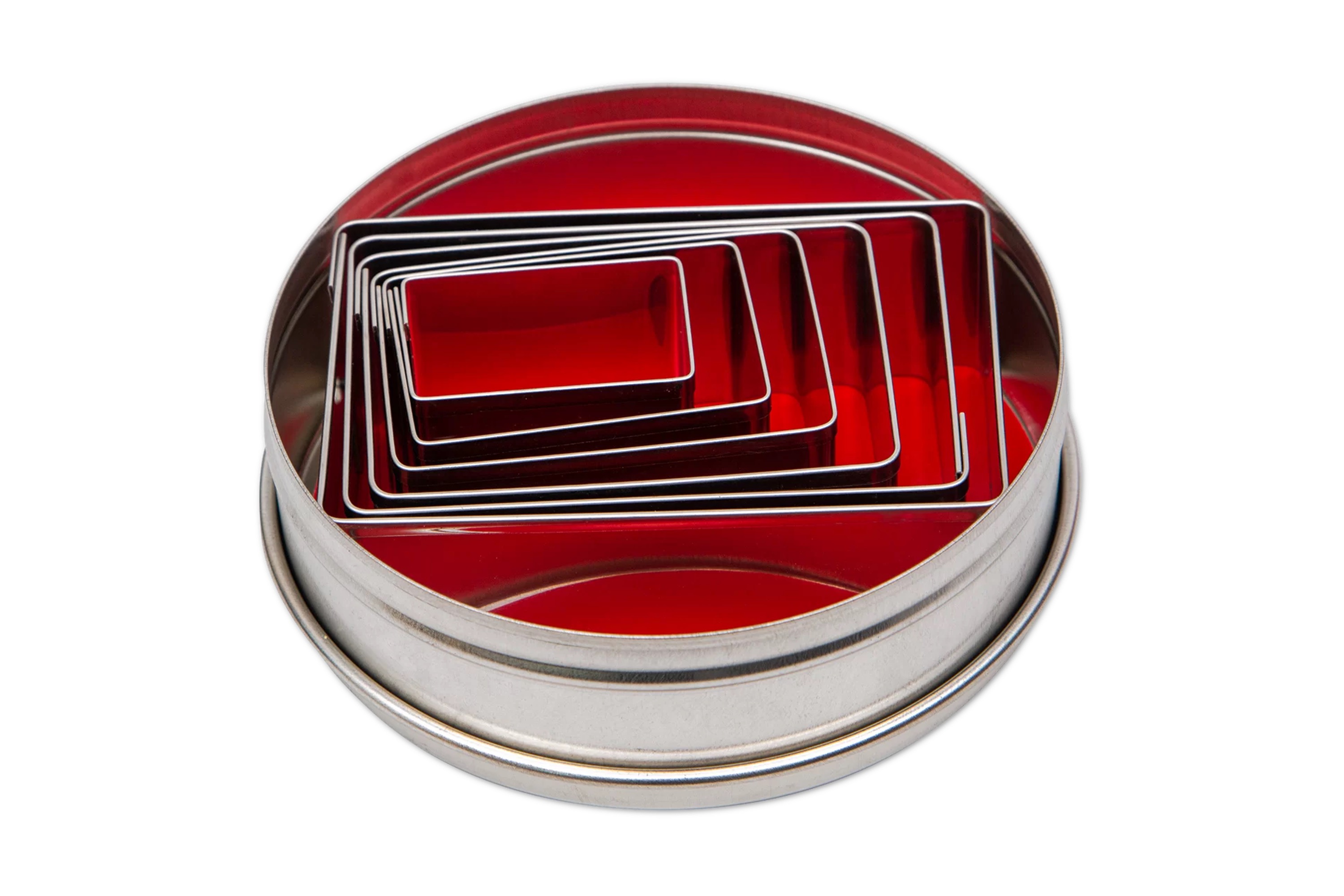 Udstikkersæt, 6 rektangler, stål