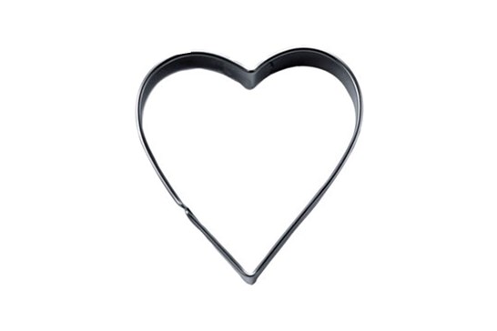 Udstikker, hjerte, L 2,5-4,5 cm, stål