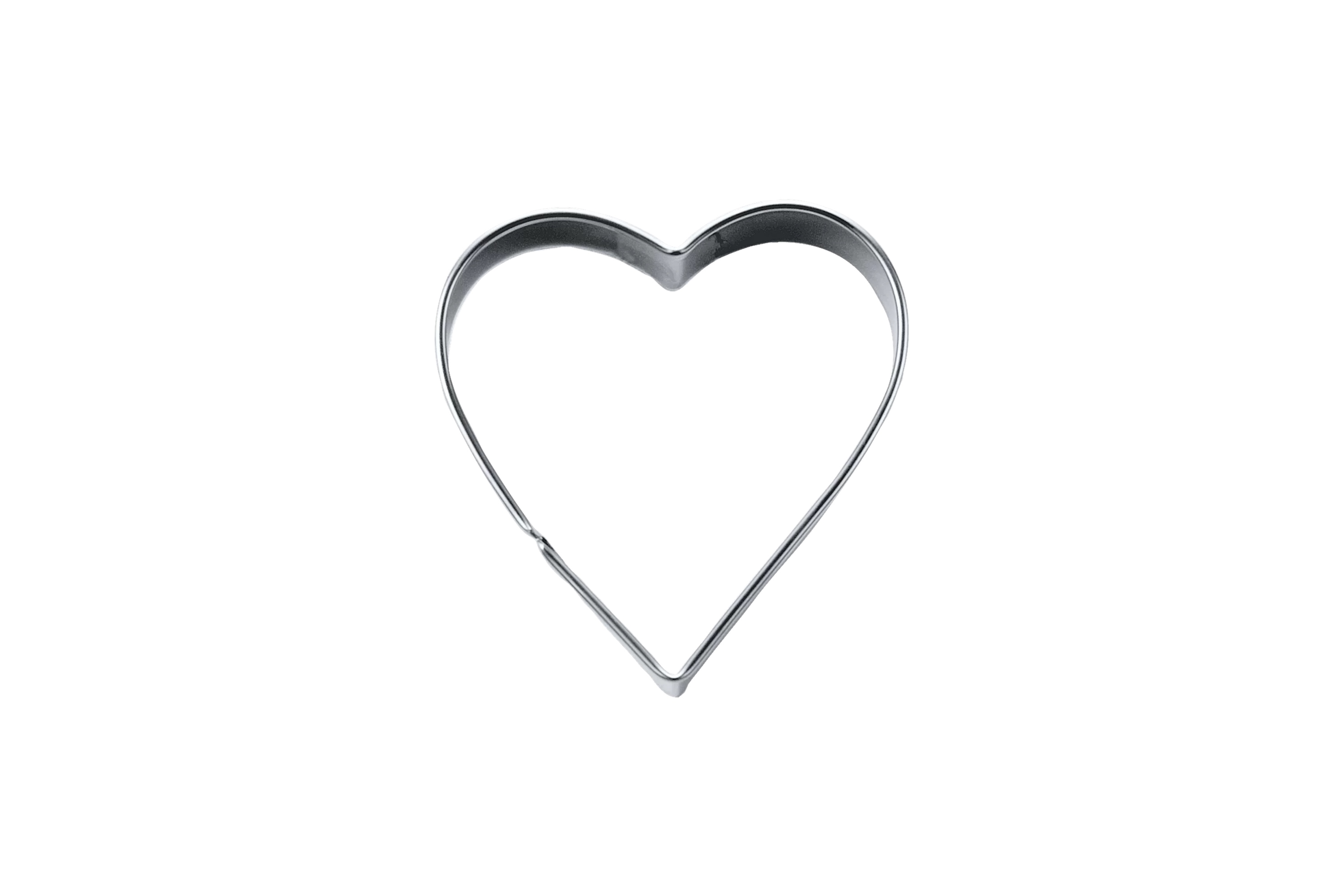 Udstikker, hjerte, rustfrit stål