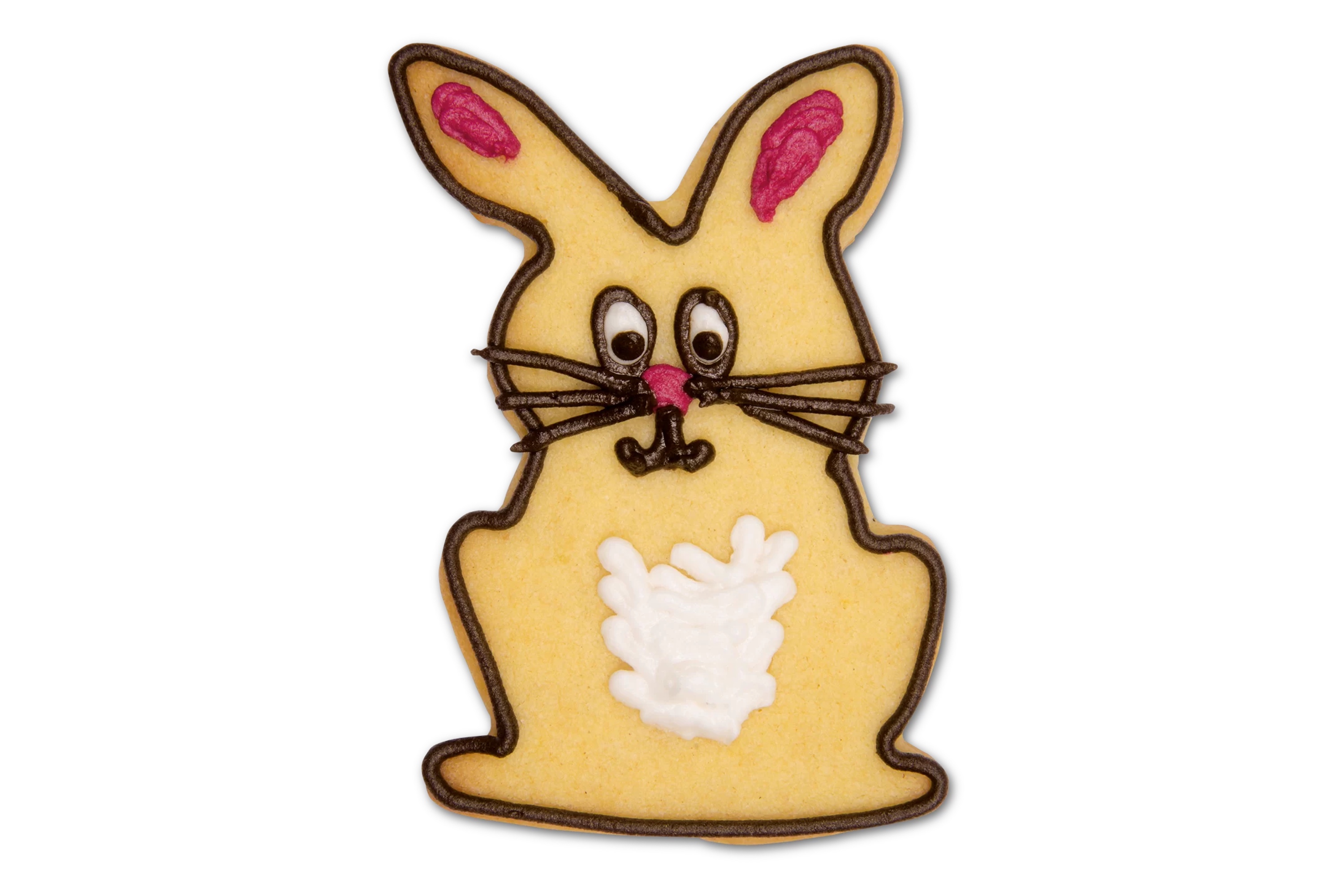 Udstikker, hare, siddende, rustfrit stål, L 7 cm