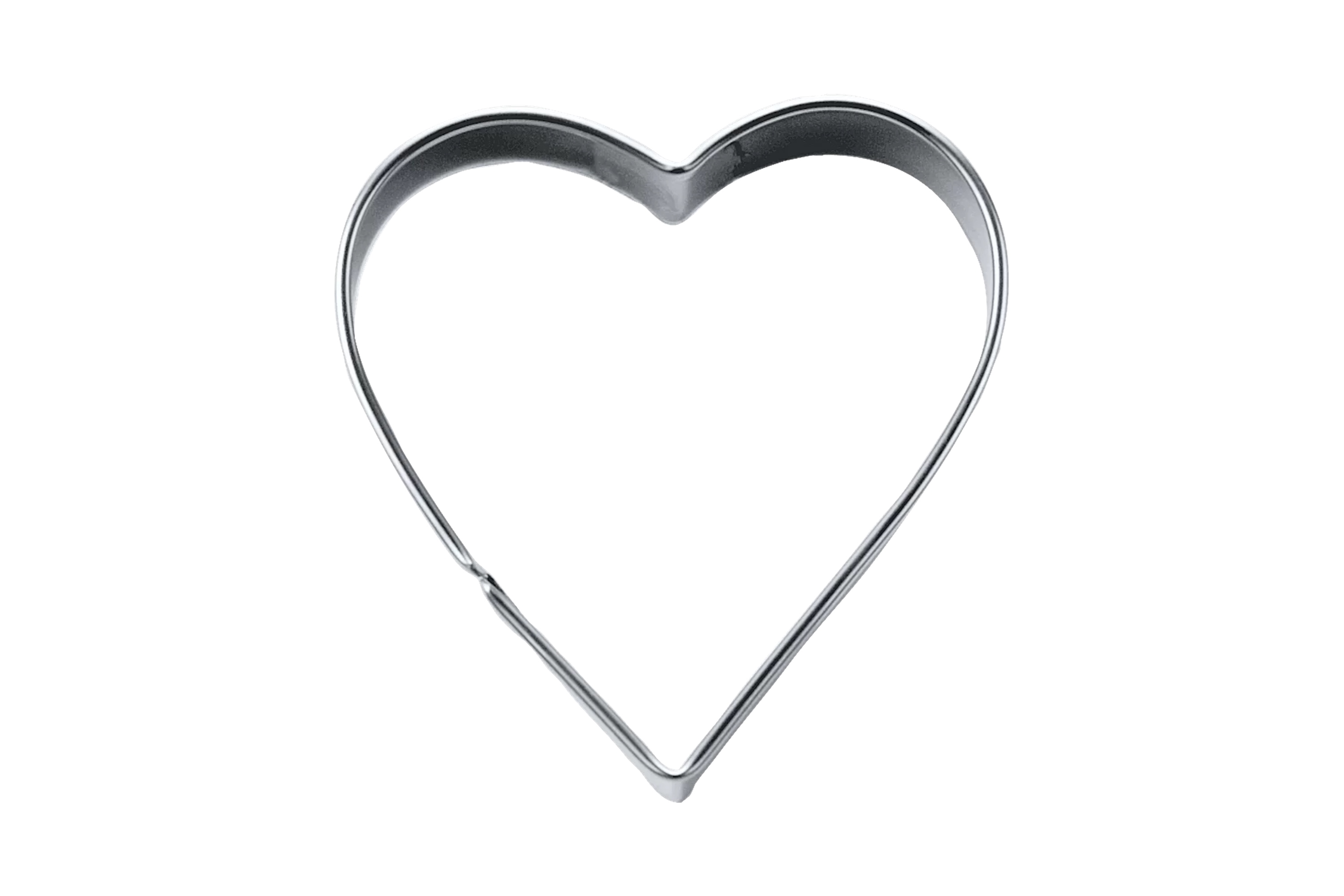 Udstikker, hjerte, rustfrit stål