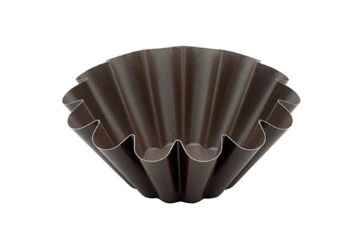 Brioche bageform, småkanneleret, jern med belægning