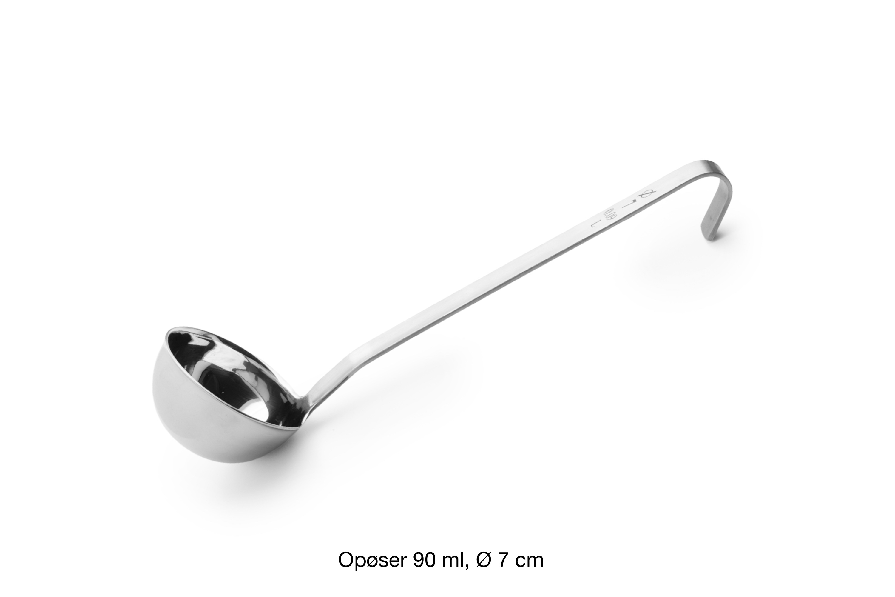 Opøser, kort skaft, rustfrit stål