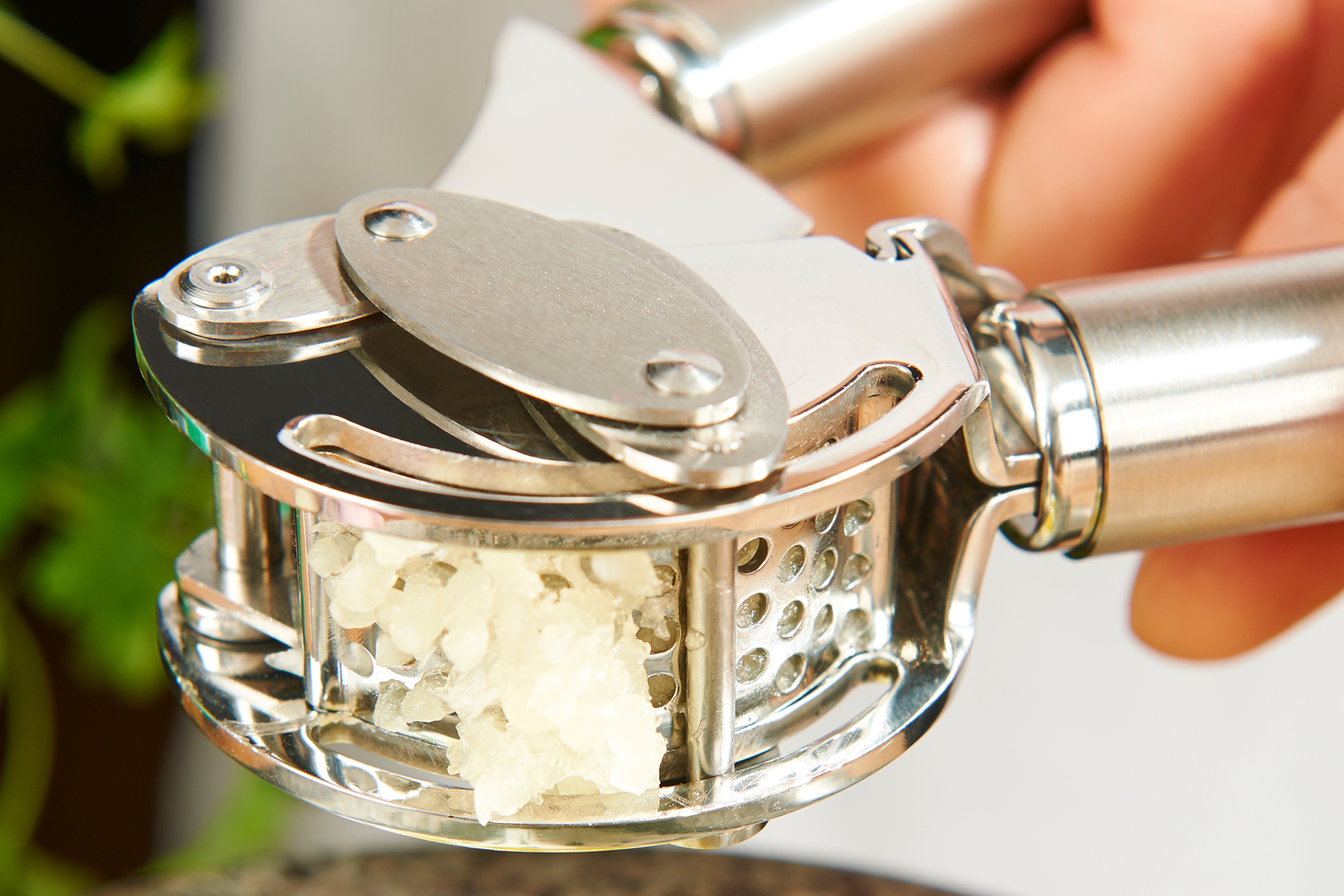 Hvidløgspresser, rustfrit stål, Rösle