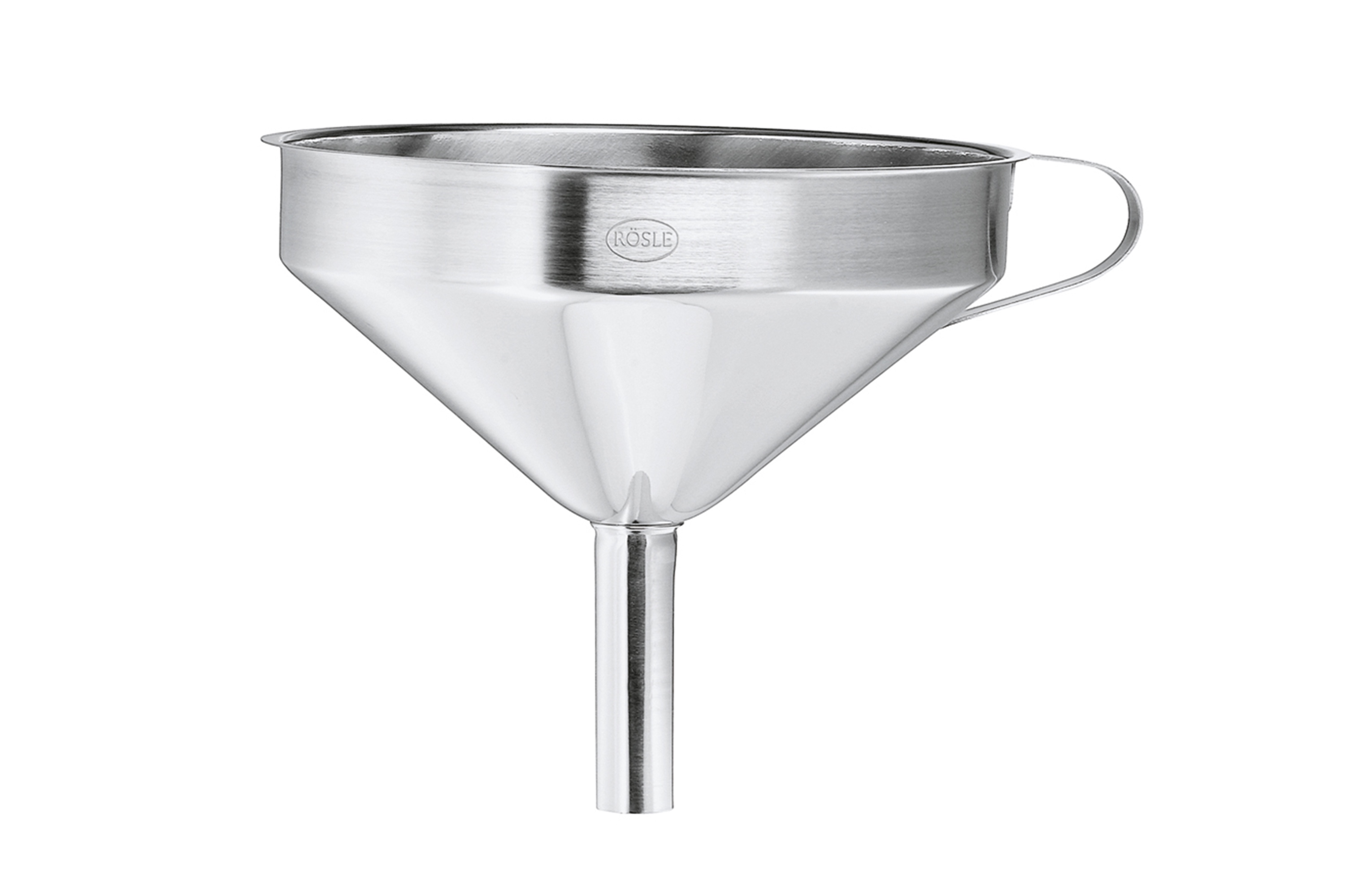 Tragt med filter, rustfrit stål