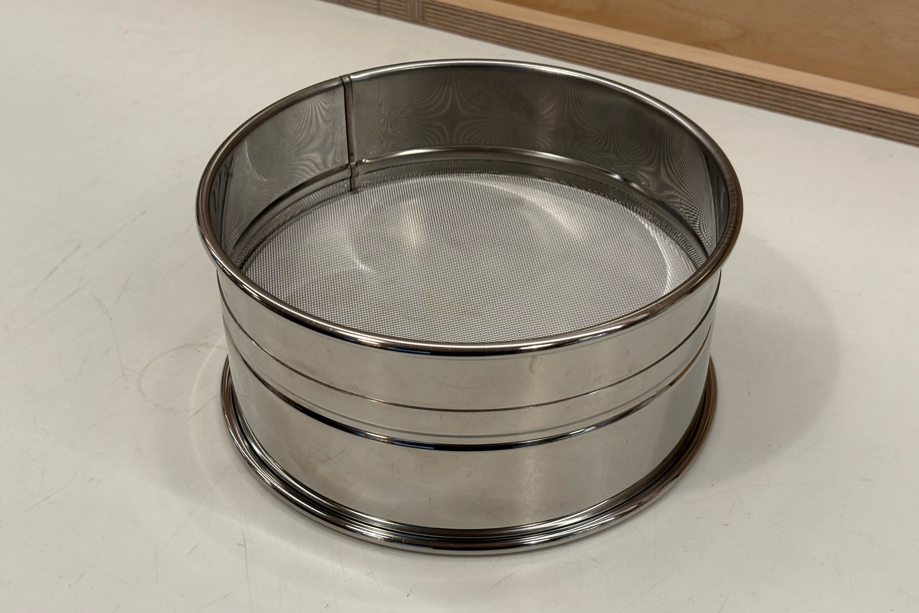 Trommesigte, 0,5 mm net, rustfrit stål