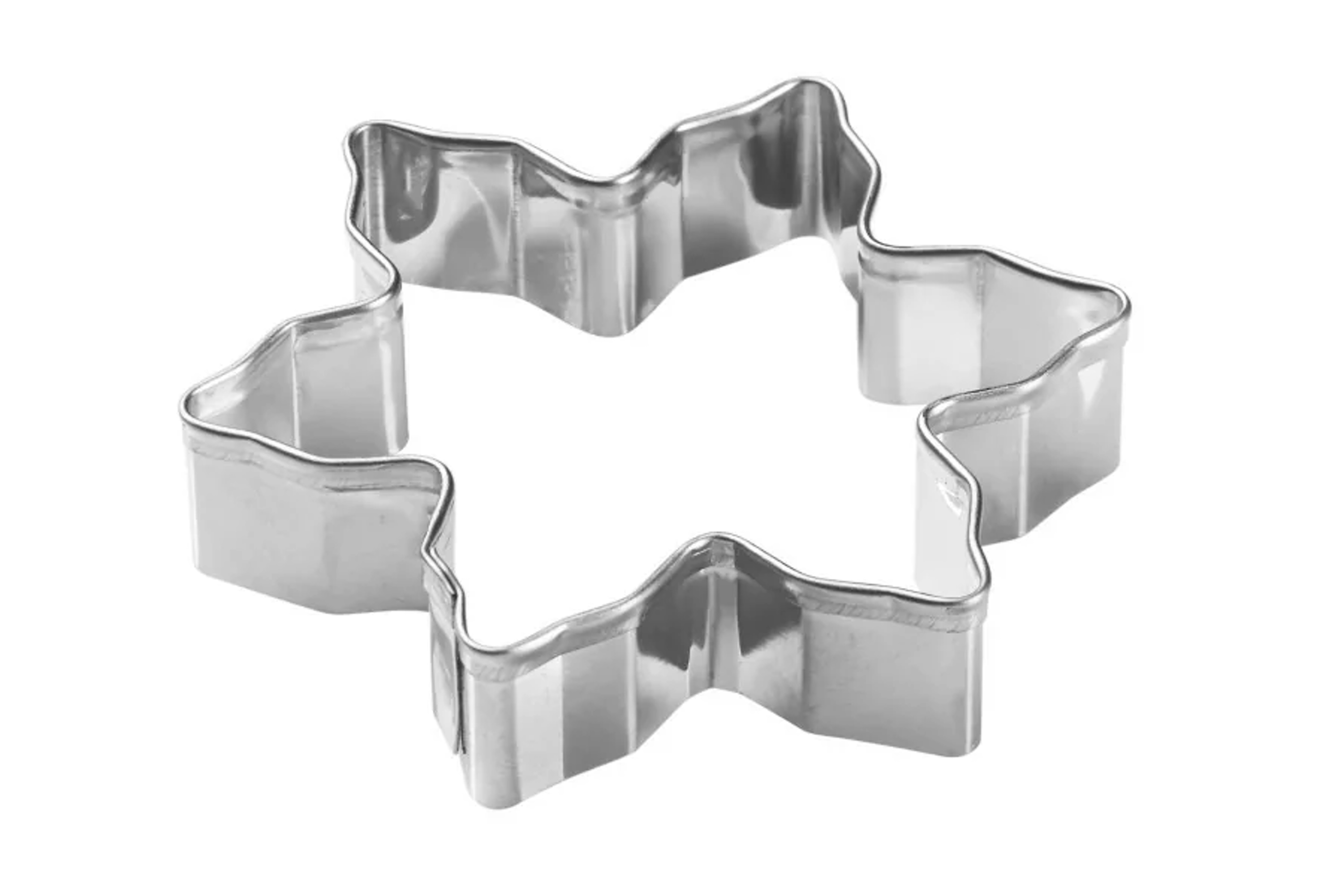 Udstikker, snefnug, rustfrit stål, Ø 8 cm