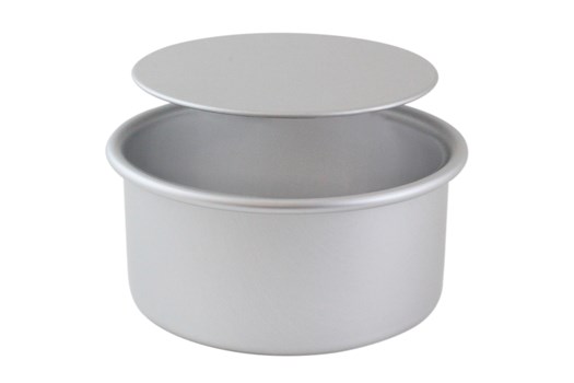 Bageform, rund, løs bund, aluminium, H 7,5 cm