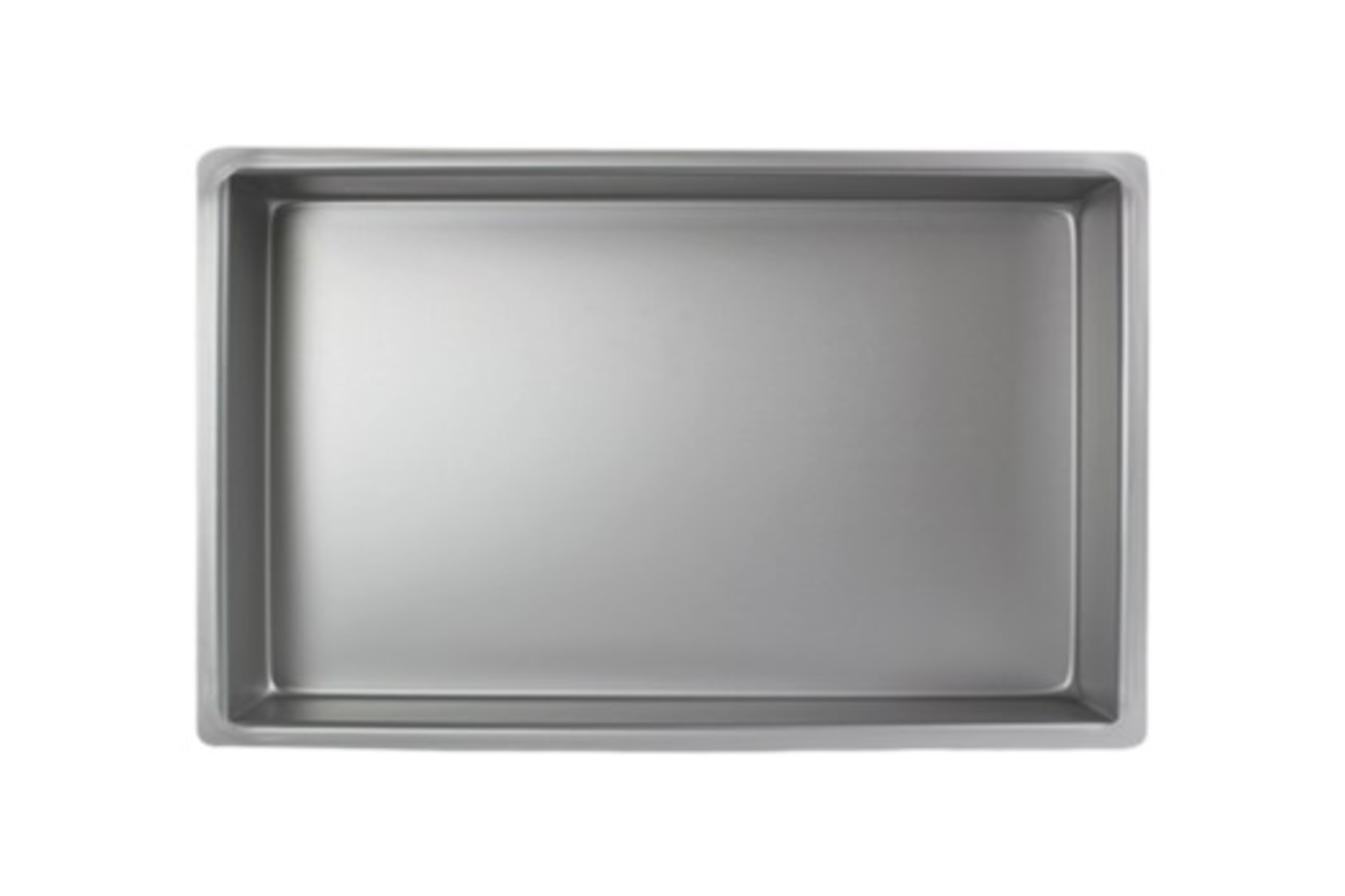 Bageform, rektangulær, lav, aluminium, H 2,5 cm