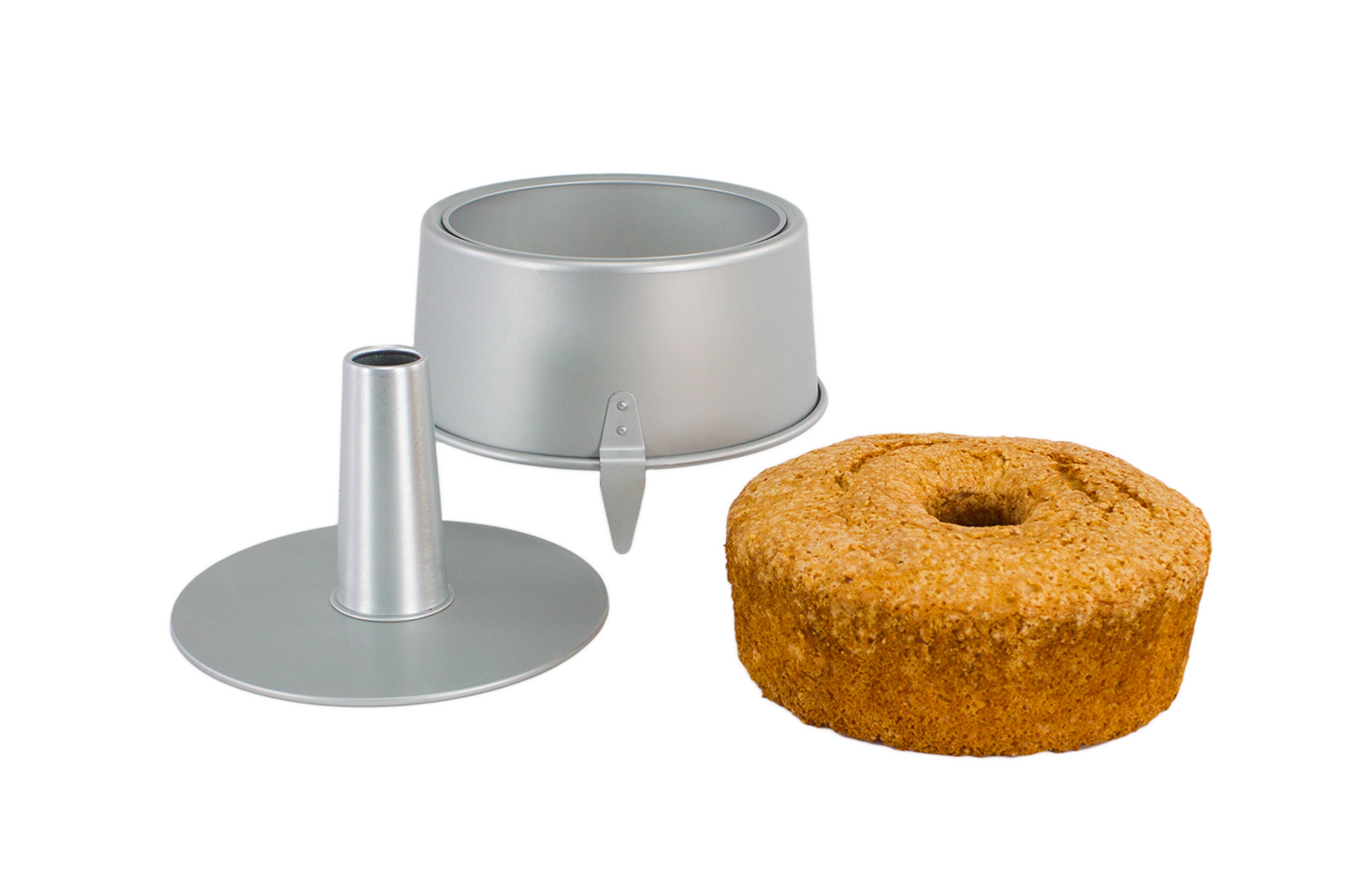 Bageform, rund, Englekage, løs bund, aluminium