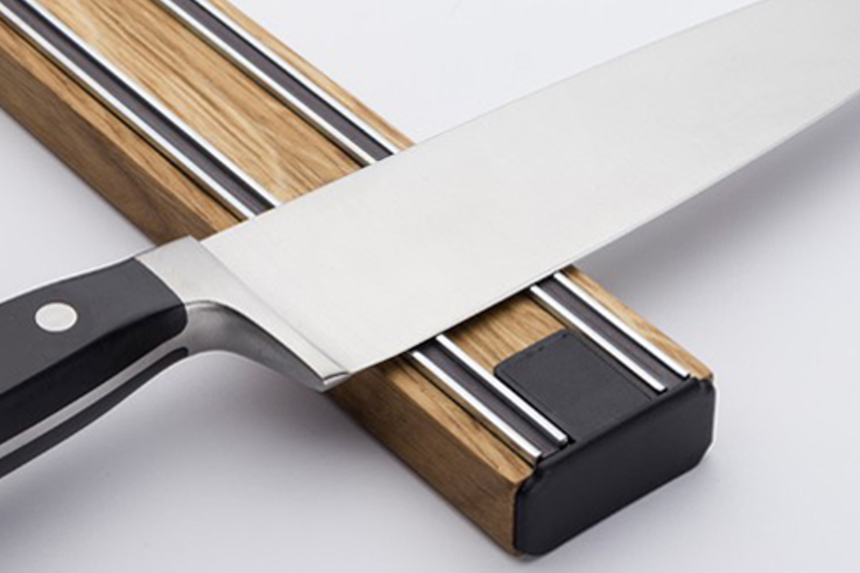 Knivmagnet, kraftig, Bisichef, egetræ