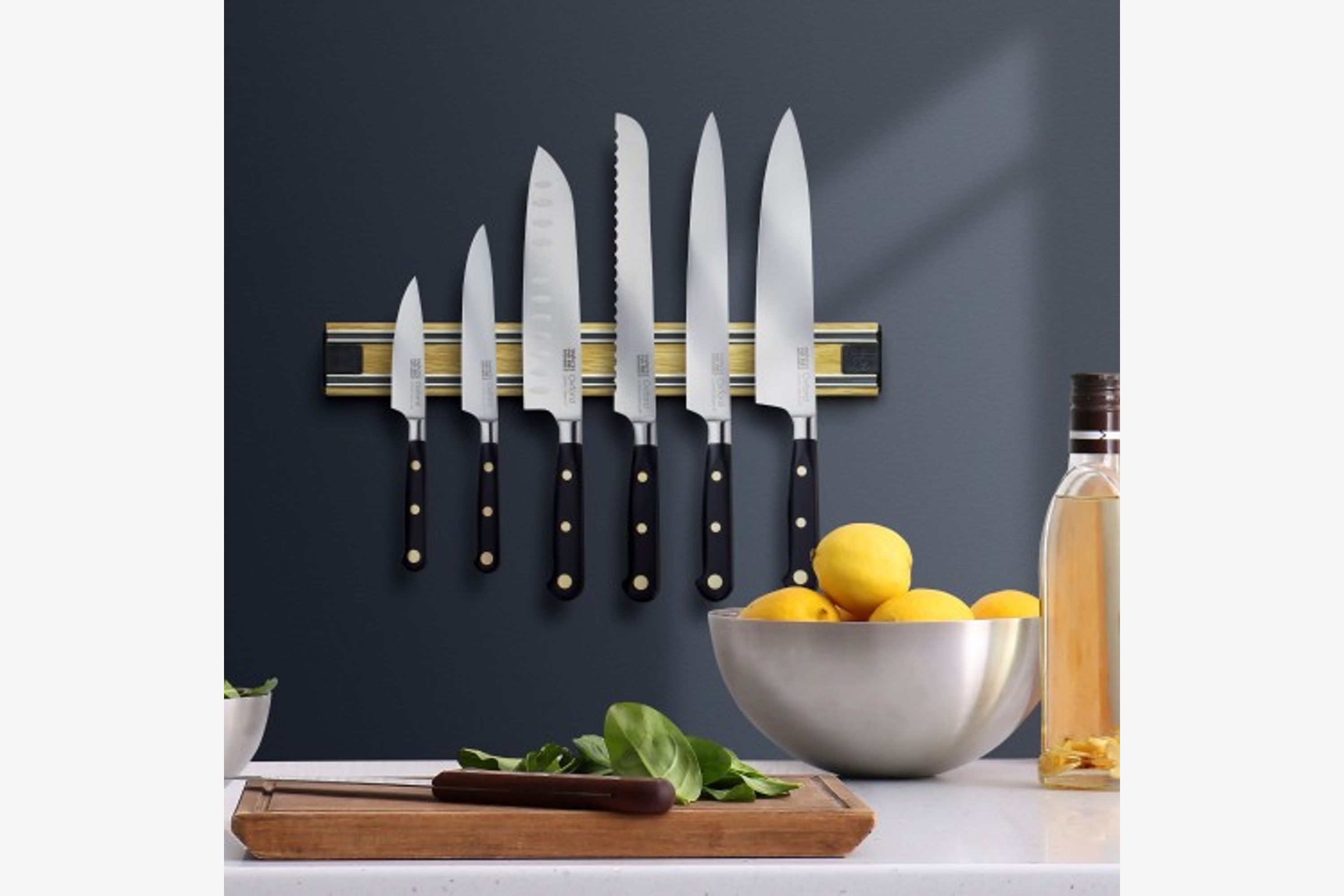 Knivmagnet, kraftig, Bisichef, egetræ