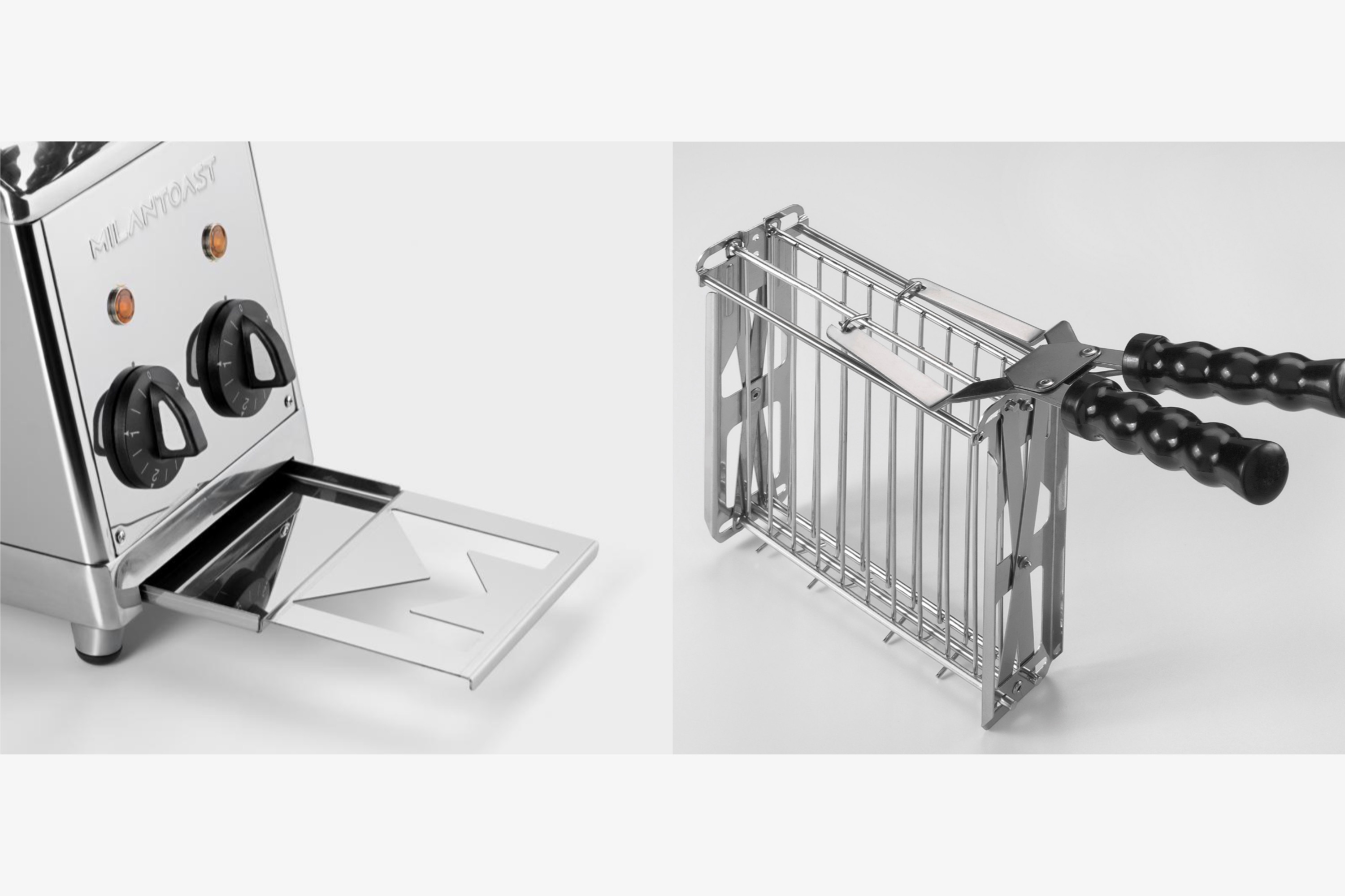 Brødrister, 2 skiver, Classic Sandwich Toaster med kurve