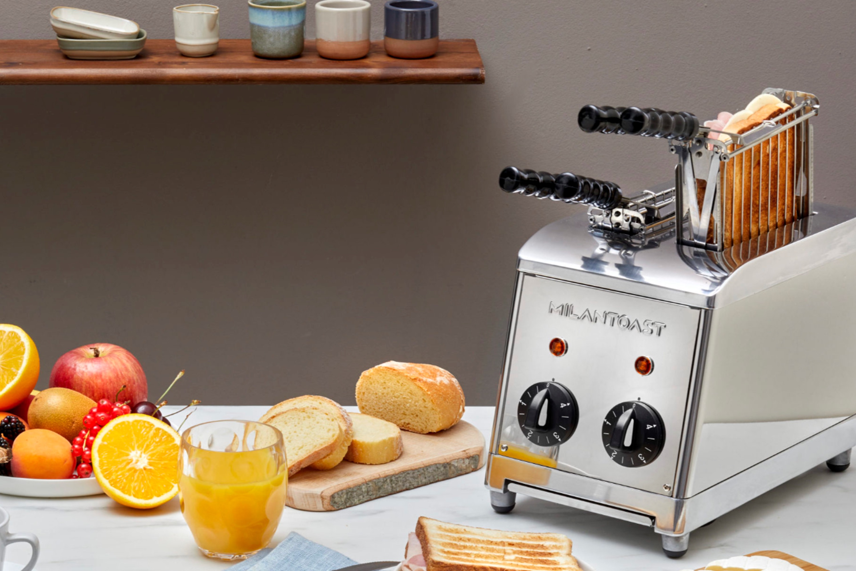 Brødrister, 2 skiver, Classic Sandwich Toaster med kurve