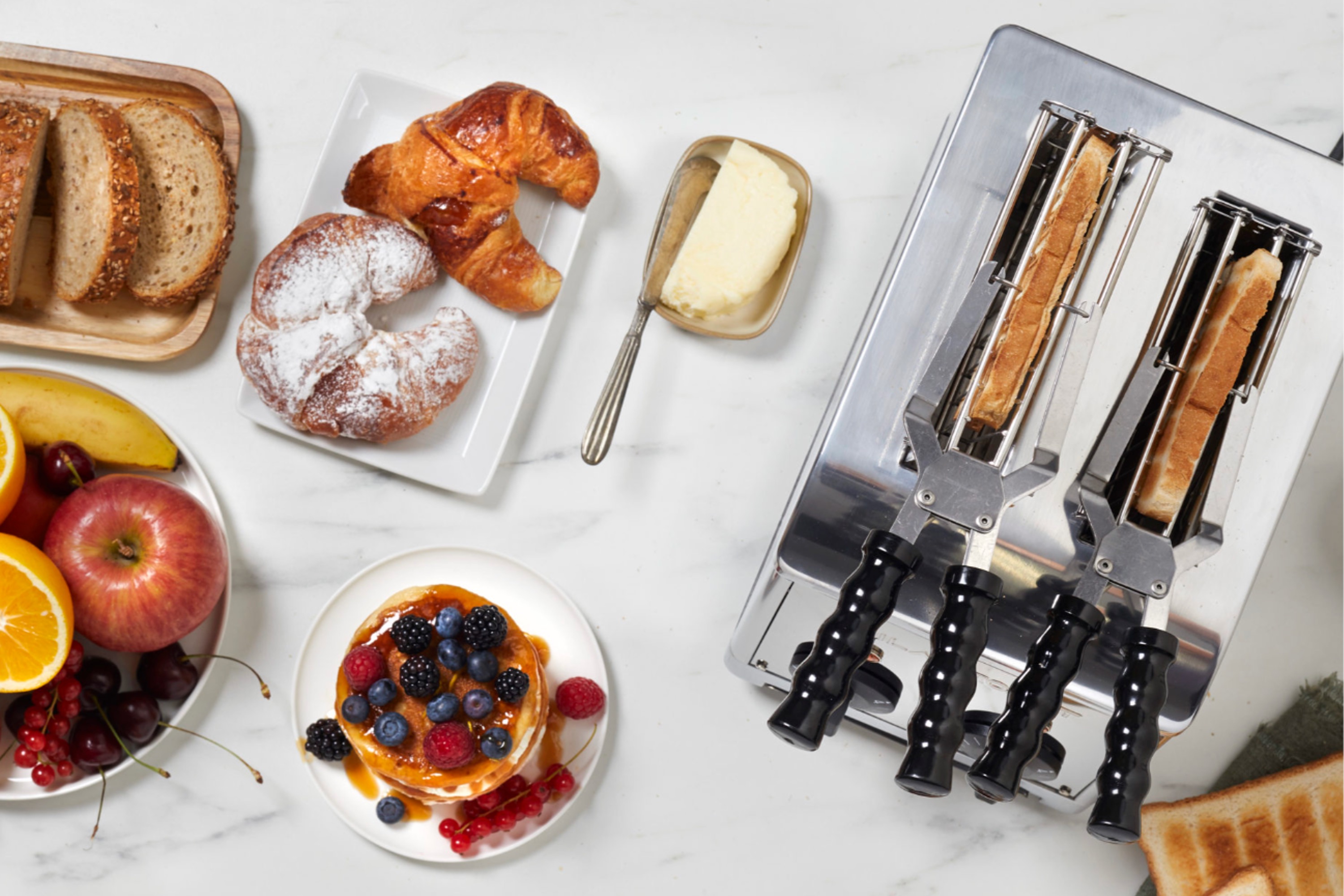 Brødrister, 2 skiver, Classic Sandwich Toaster med kurve