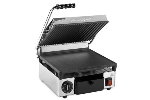 Kontaktgrill, Milantoast Single Contact Grill S/R, glat/rille