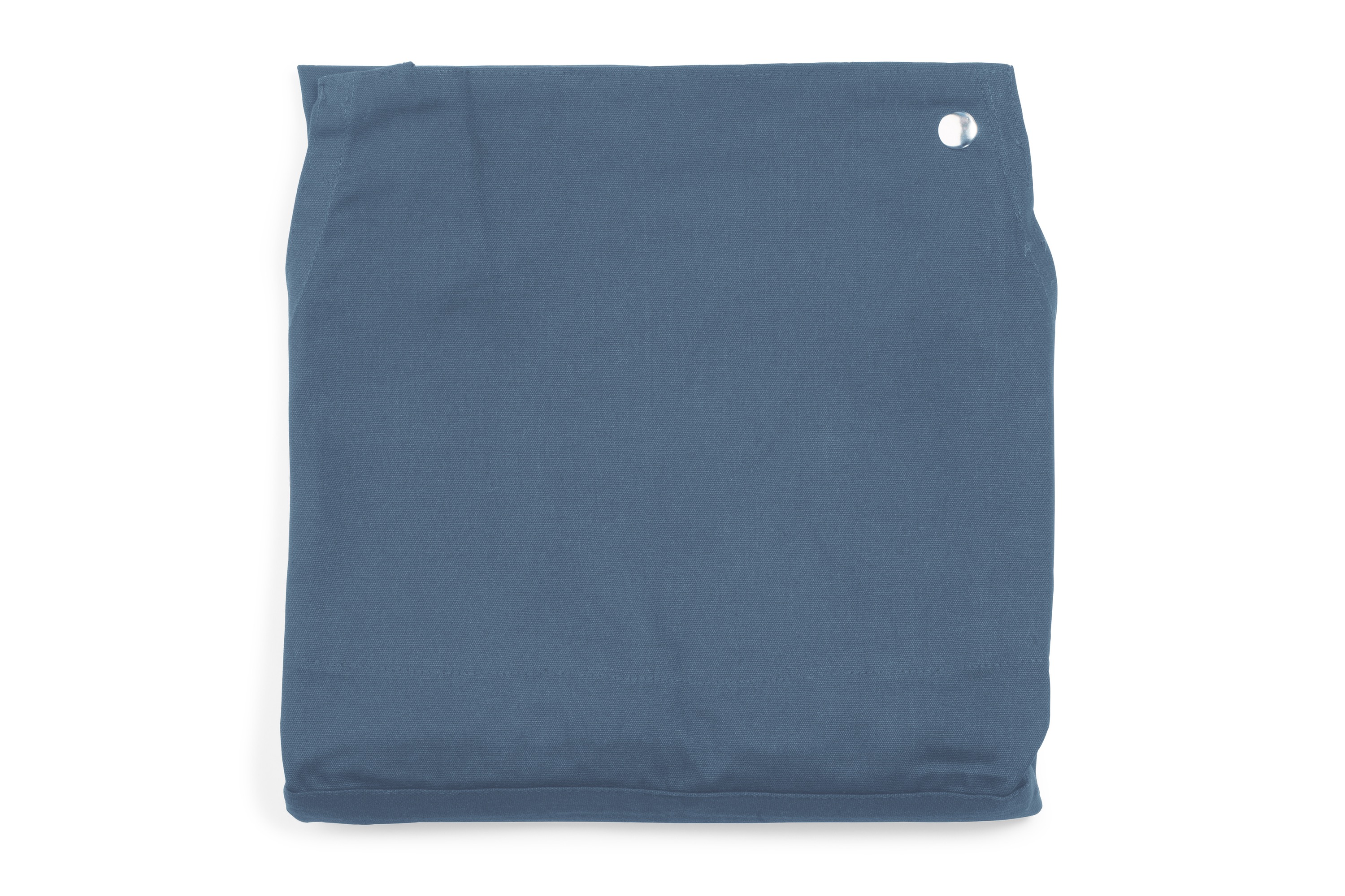 Forklæde, kort, gråblå, bomuld