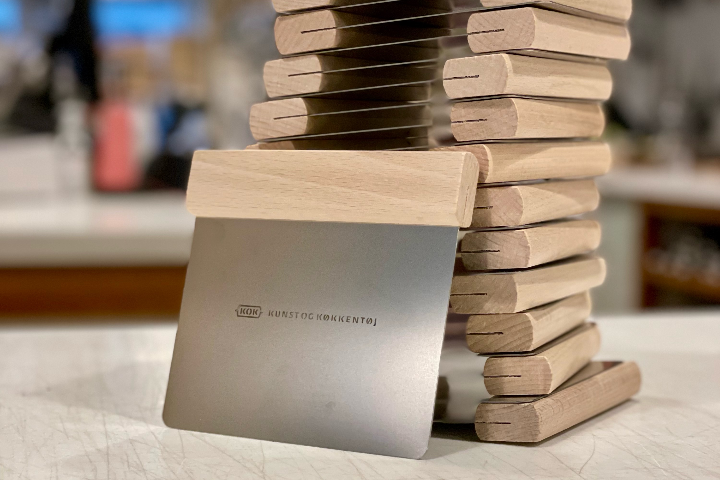 Dejdeler, stål med træhåndtag