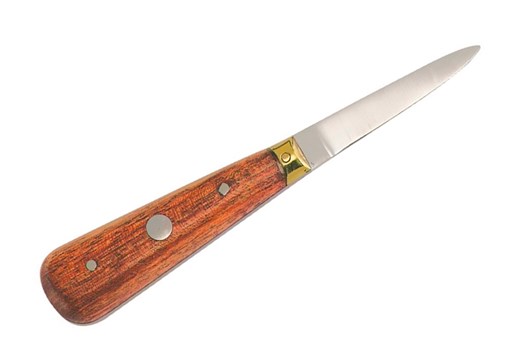 Østerskniv med træskæfte, 16 cm