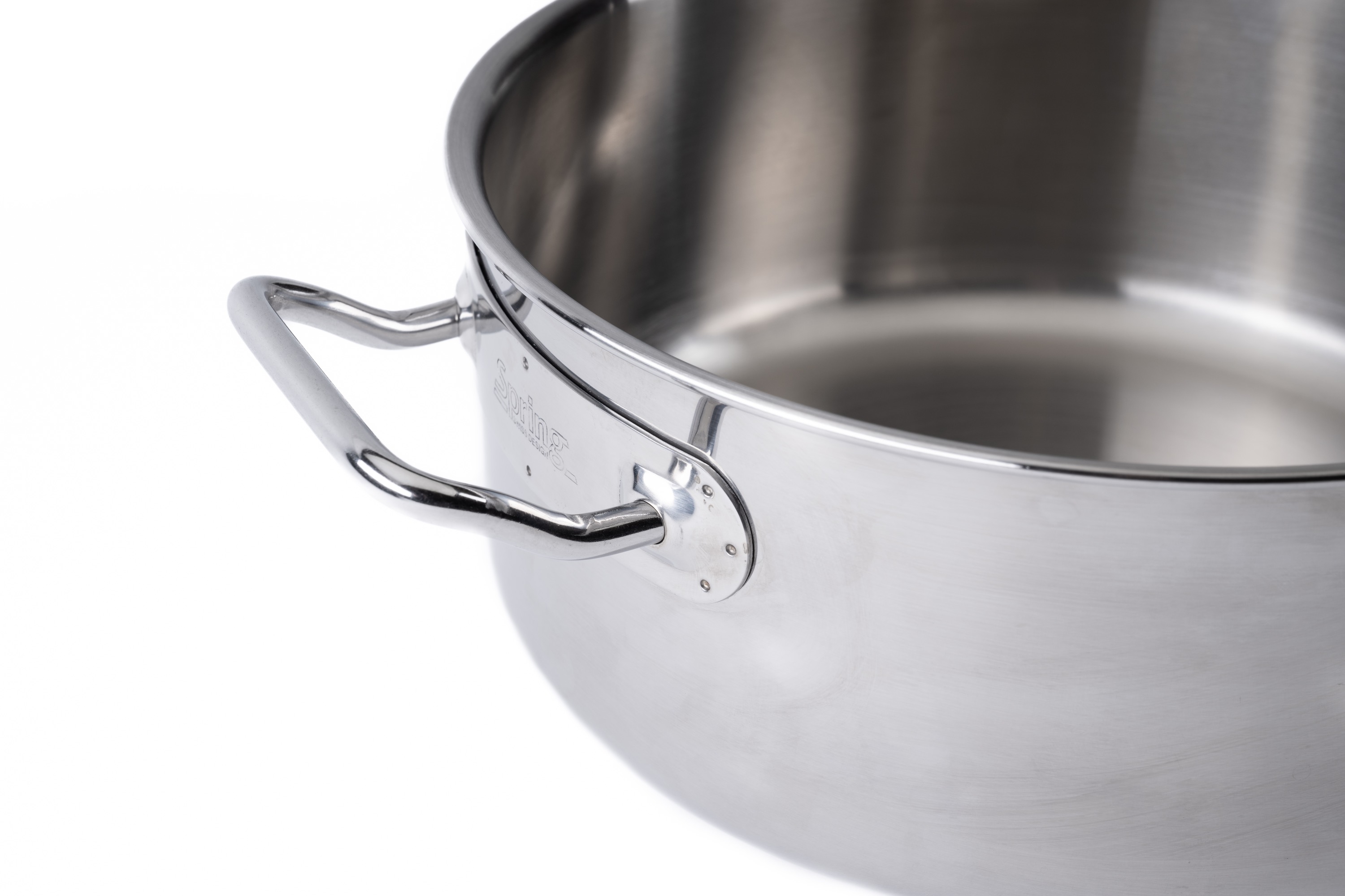 Lav gryde, stål, 5 lag