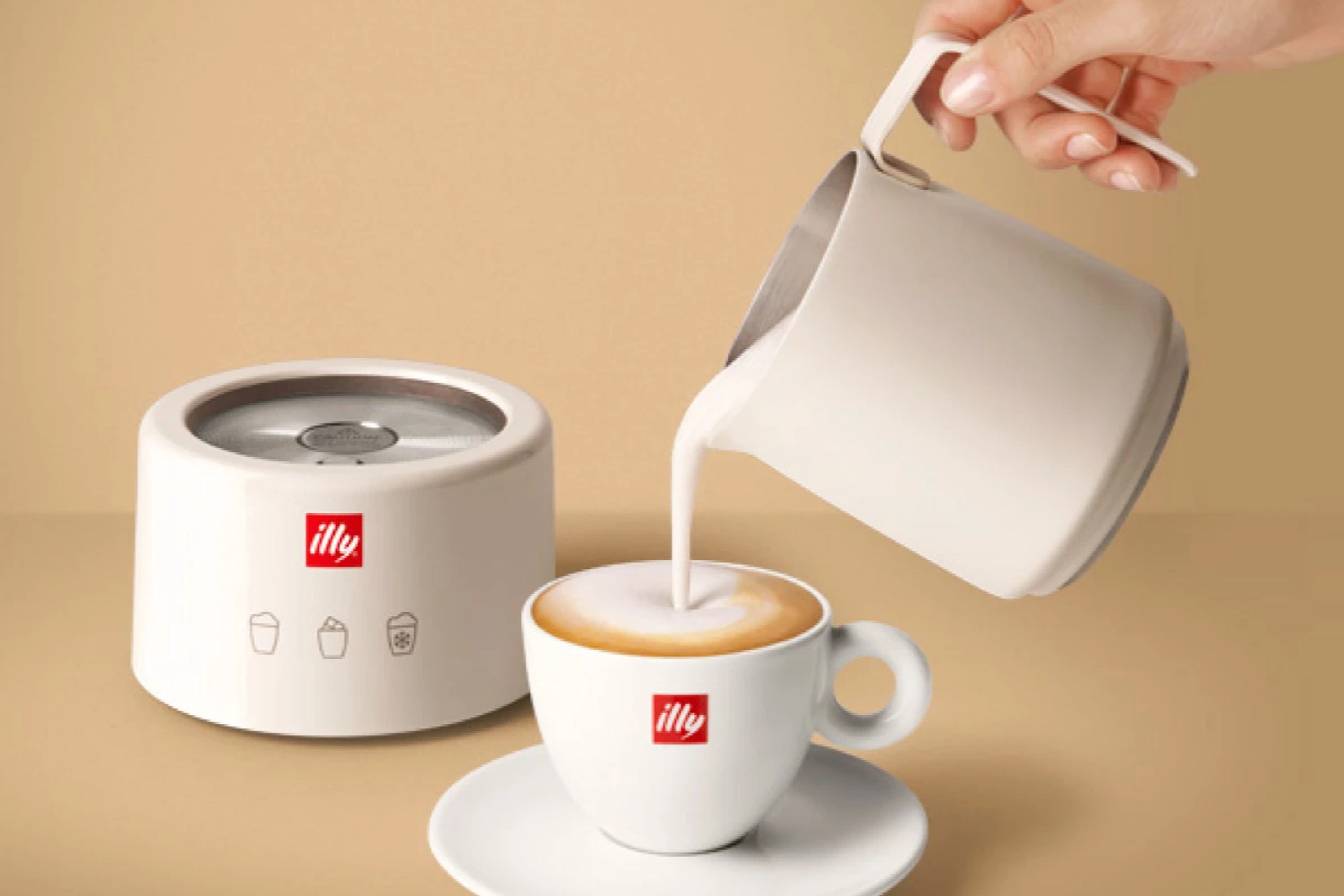 Mælkeskummer, elektrisk, Illy Milk Frother