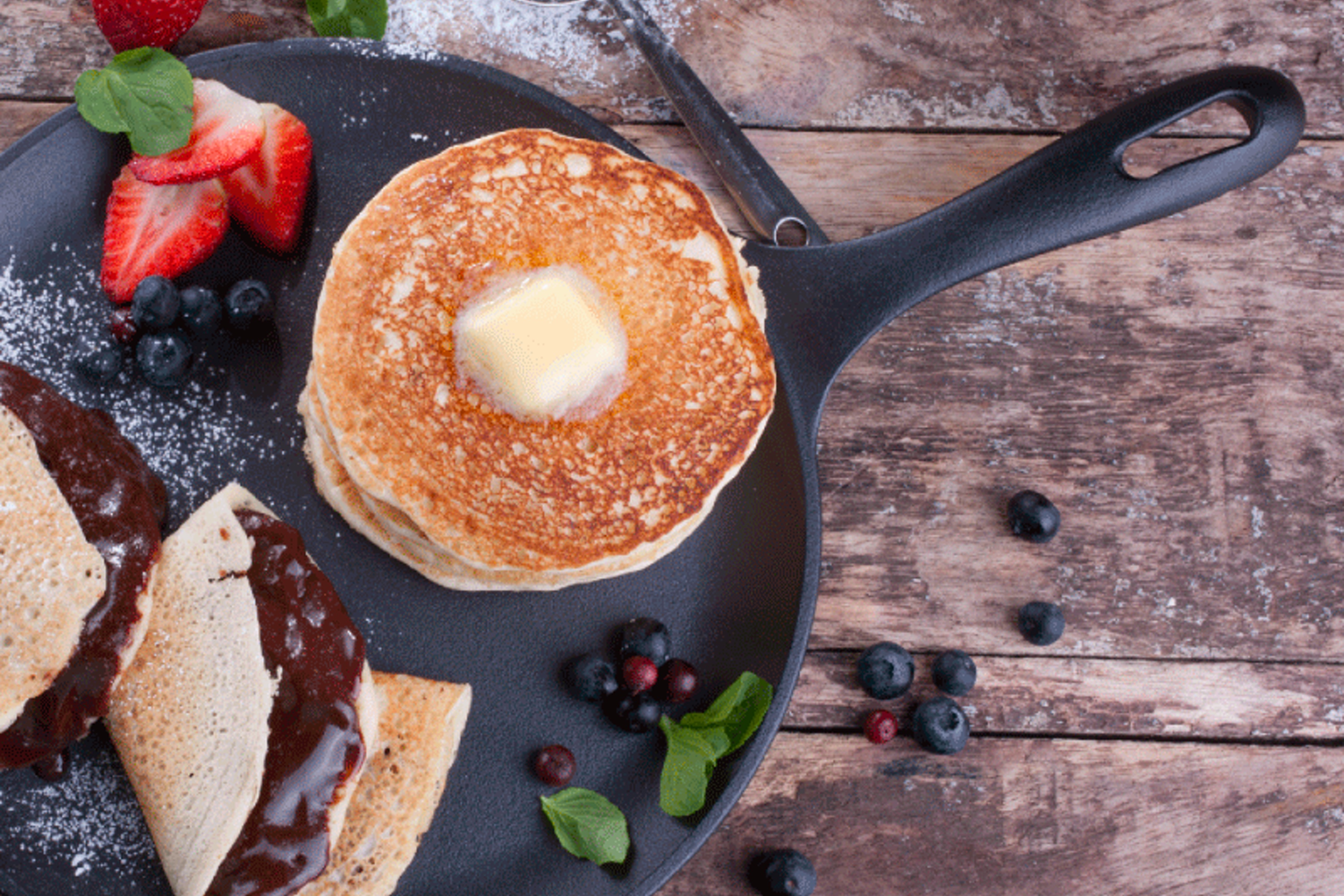 Crepepande, støbejern