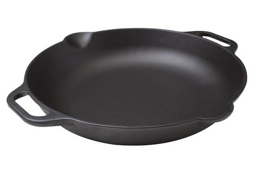 Paellapande med to håndtag, emaljeret støbejern