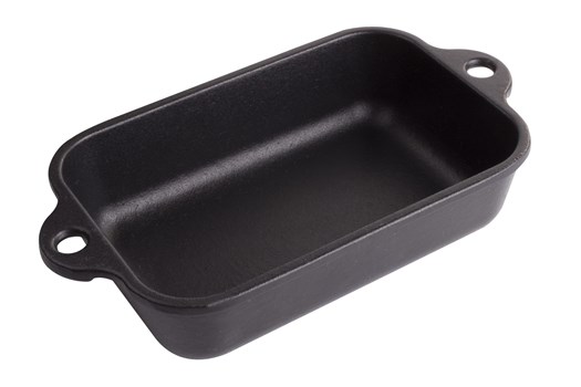 Bradepande, lille, emaljeret støbejern