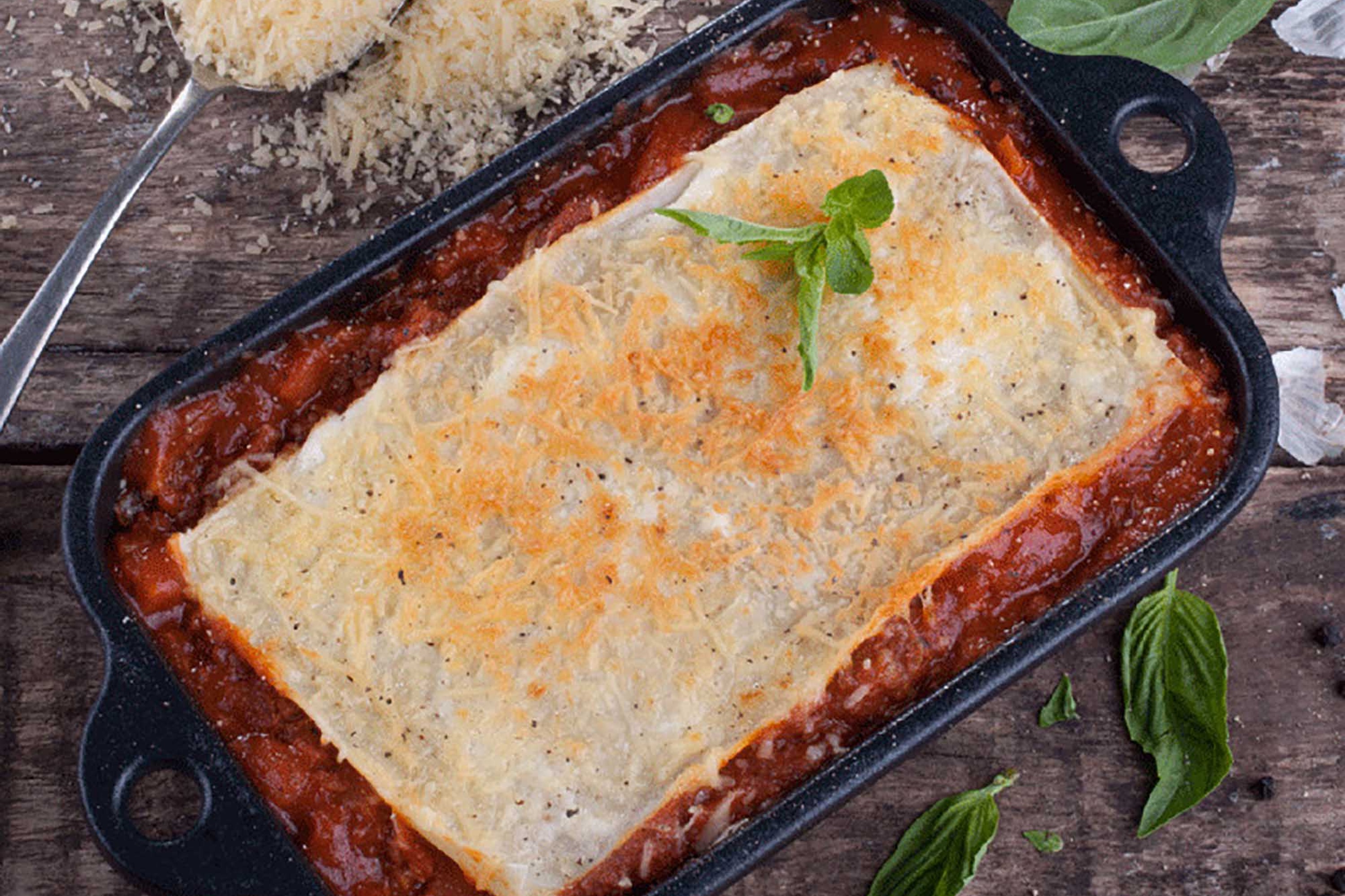 Bradepande, lille, emaljeret støbejern