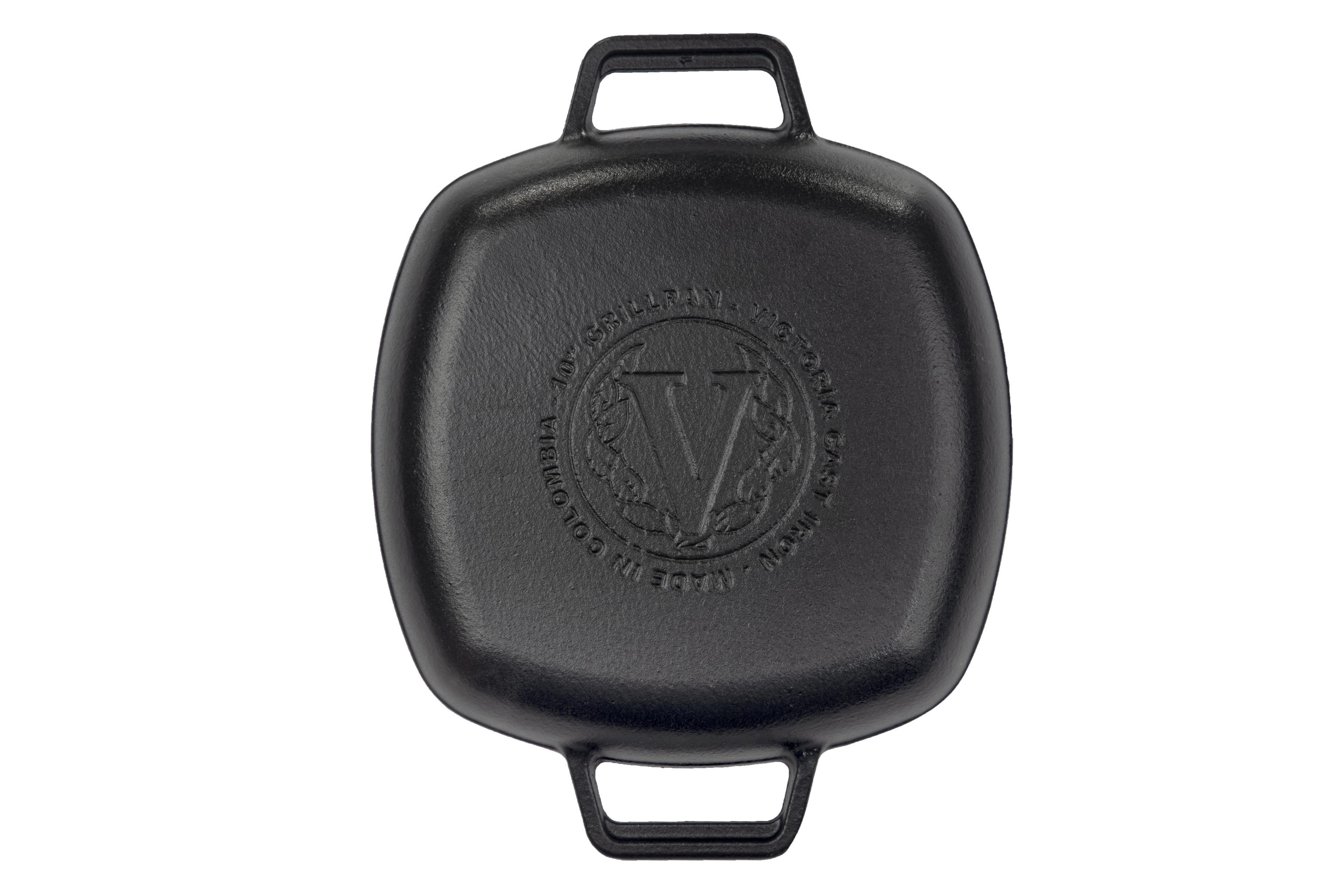 Grillpande, to håndtag, støbejern