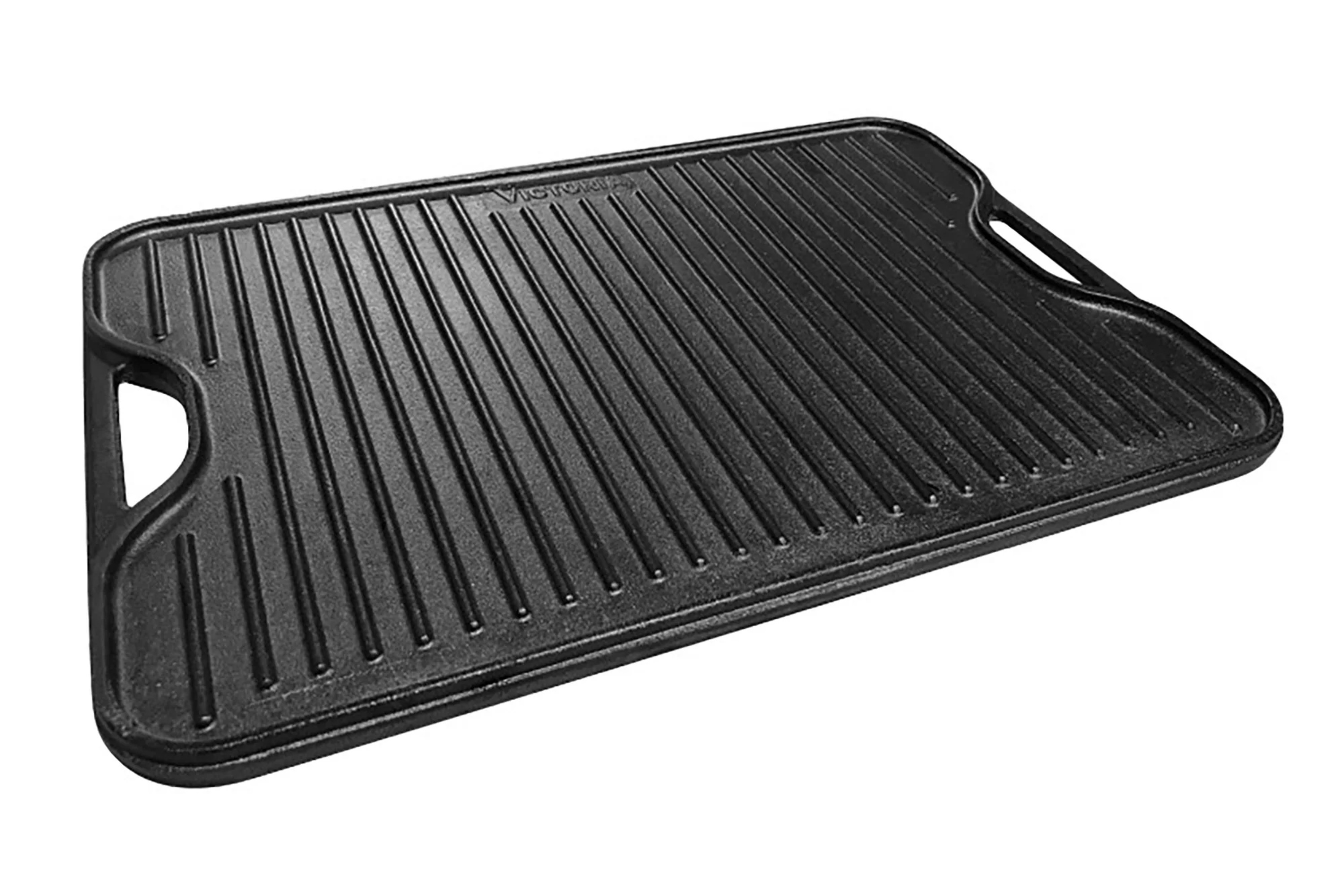 Plancha grill- og stegeplade, vendbar, emaljeret støbejern