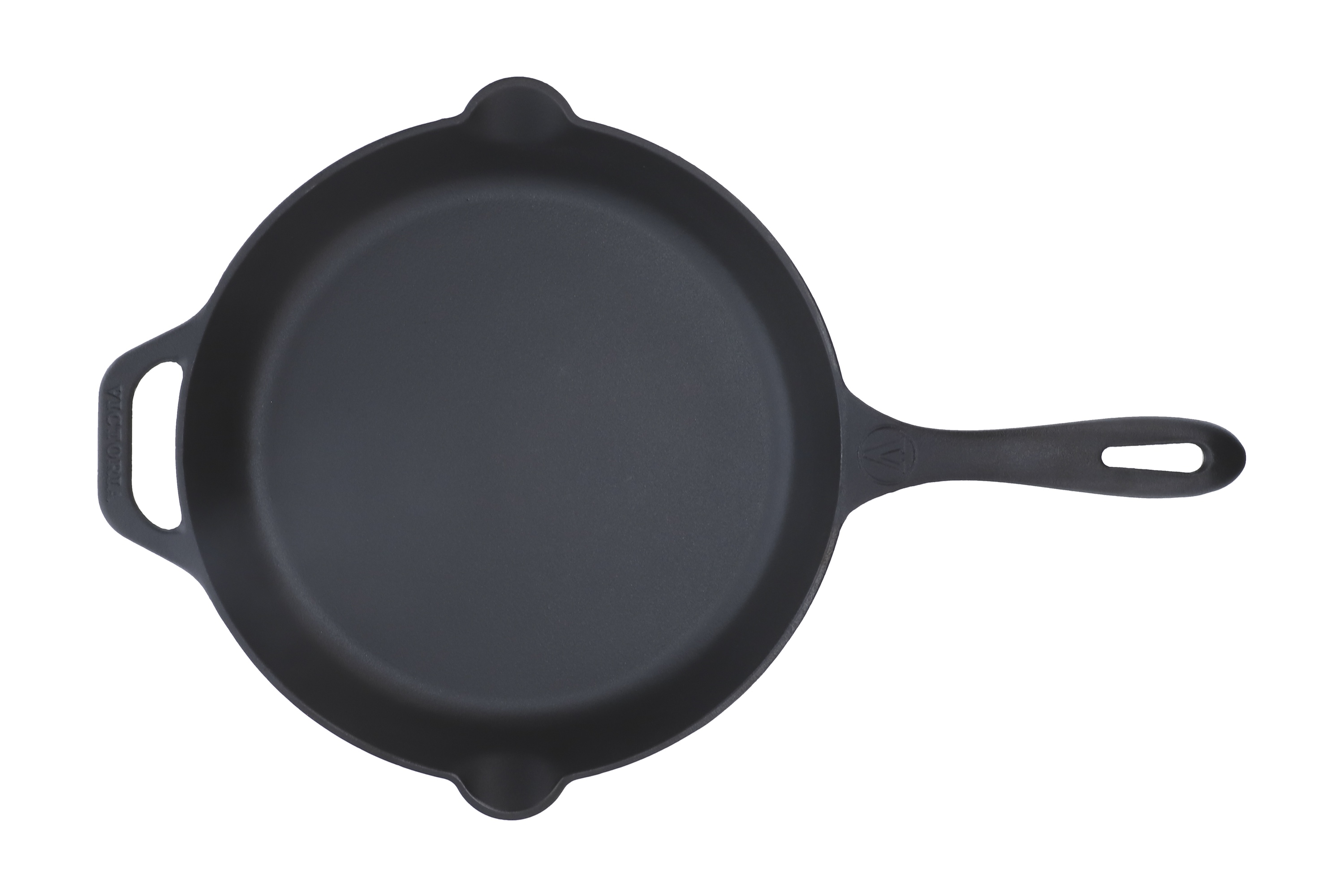 Pande, ekstra håndtag, uemaljeret støbejern