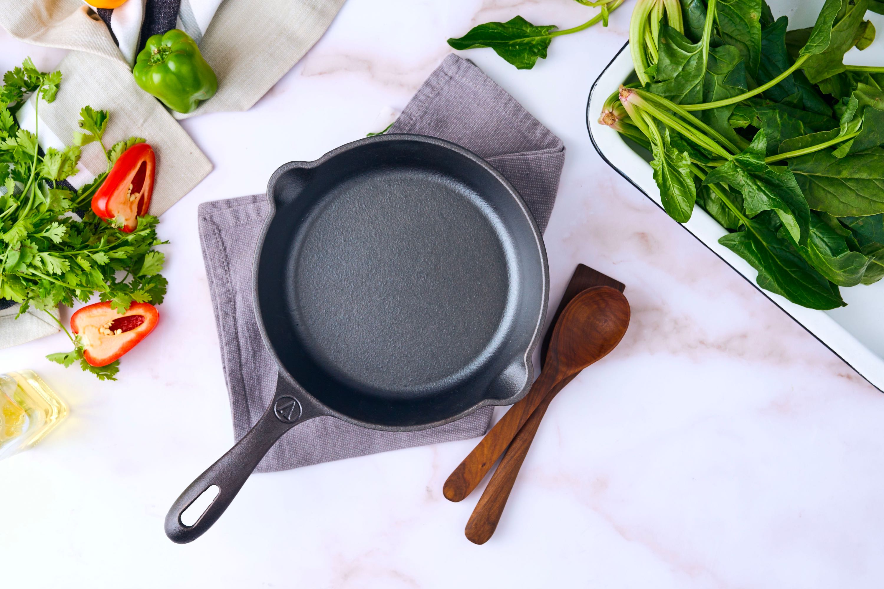 Pande, uemaljeret støbejern