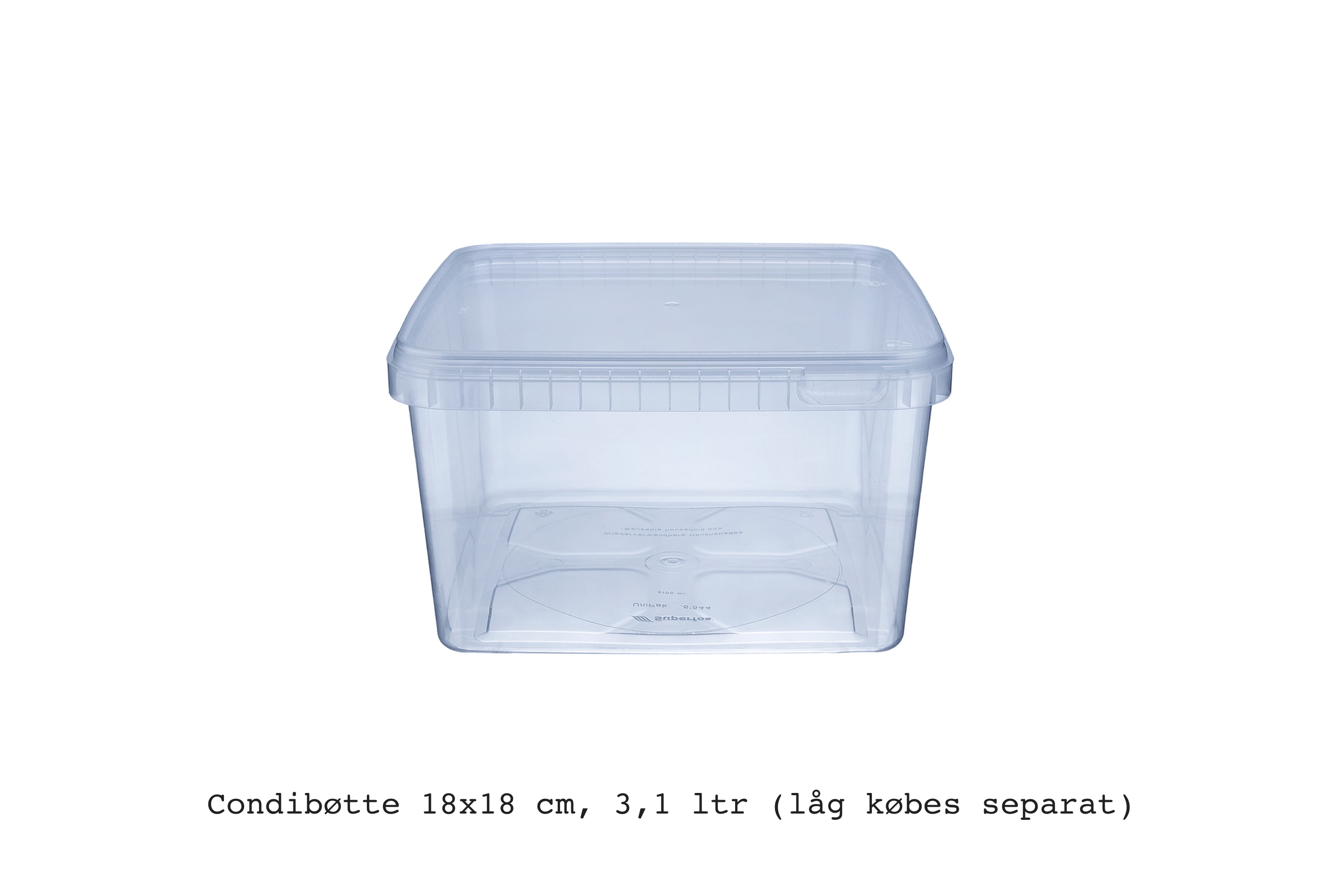 Condibøtte 18x18 cm, plast