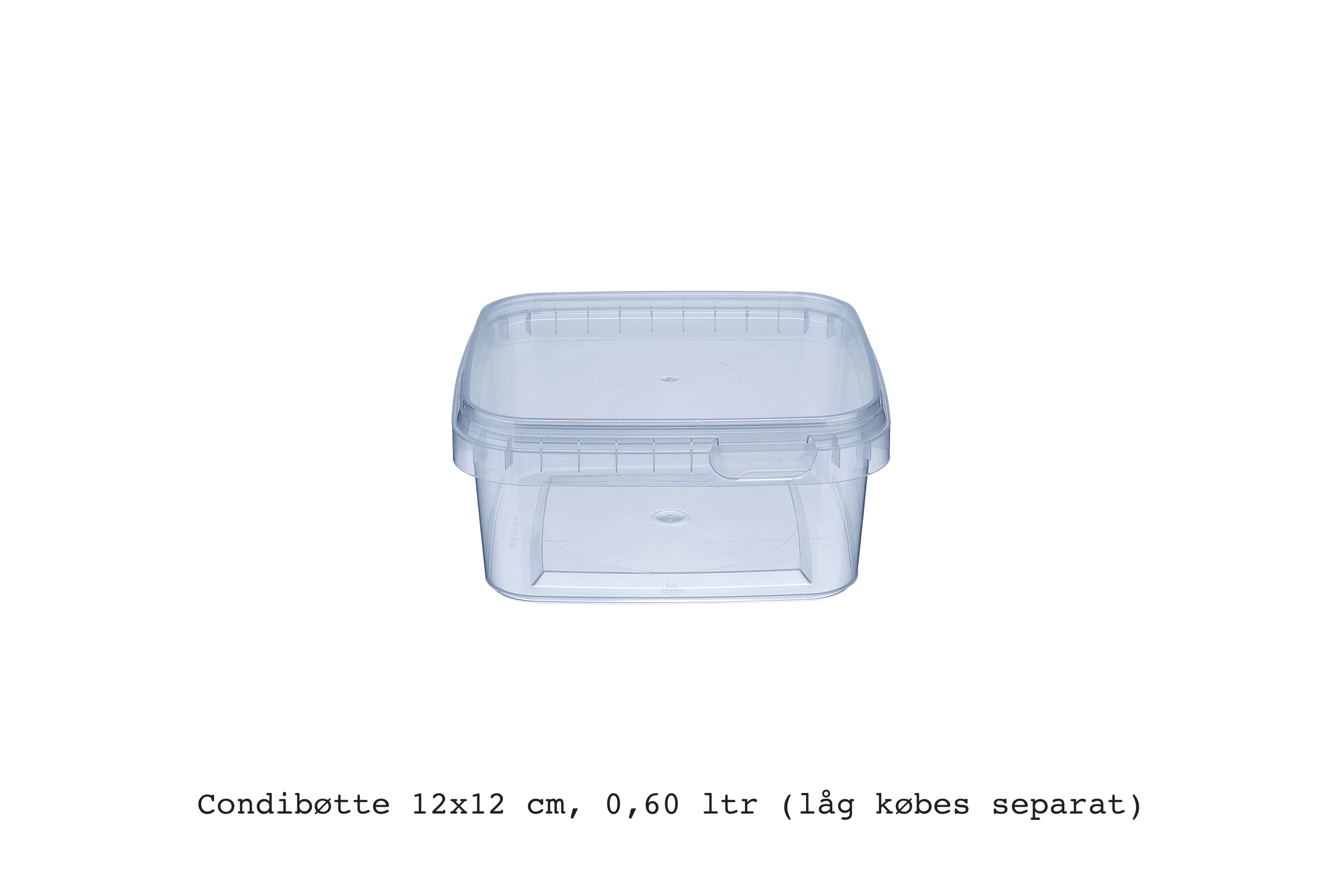 Condibøtte 12x12 cm, plast