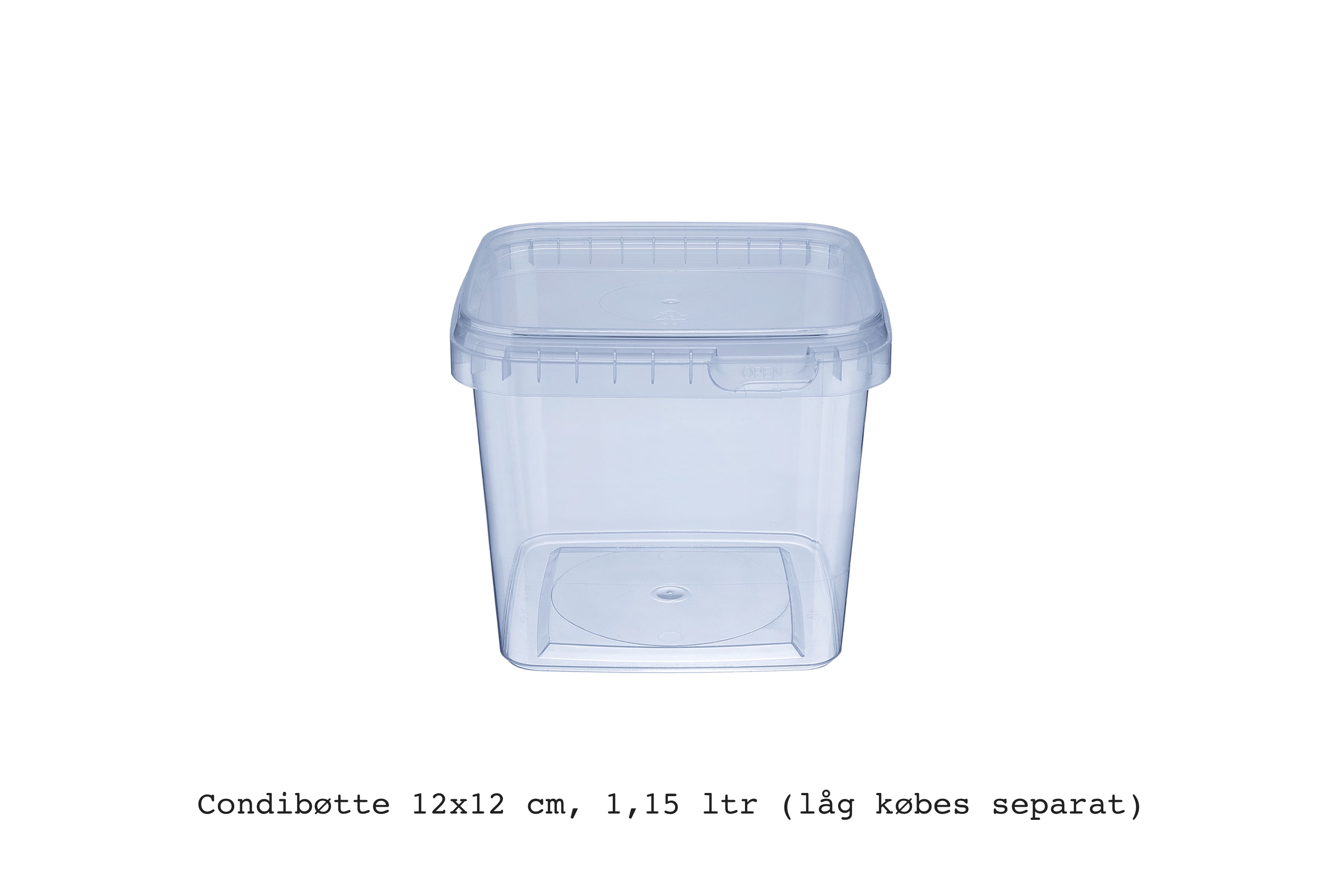 Condibøtte 12x12 cm, plast