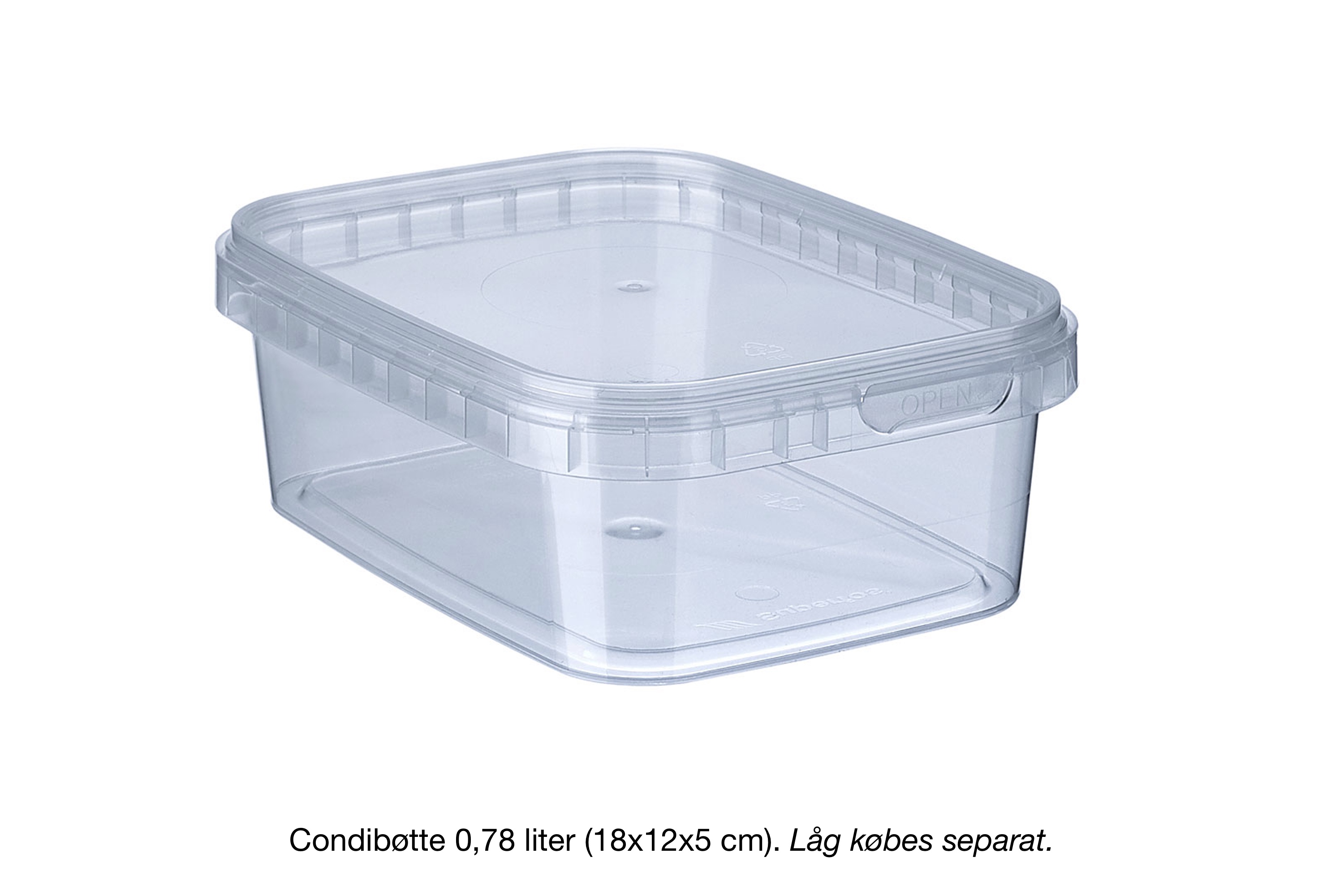 Condibøtte 18x12 cm, plast