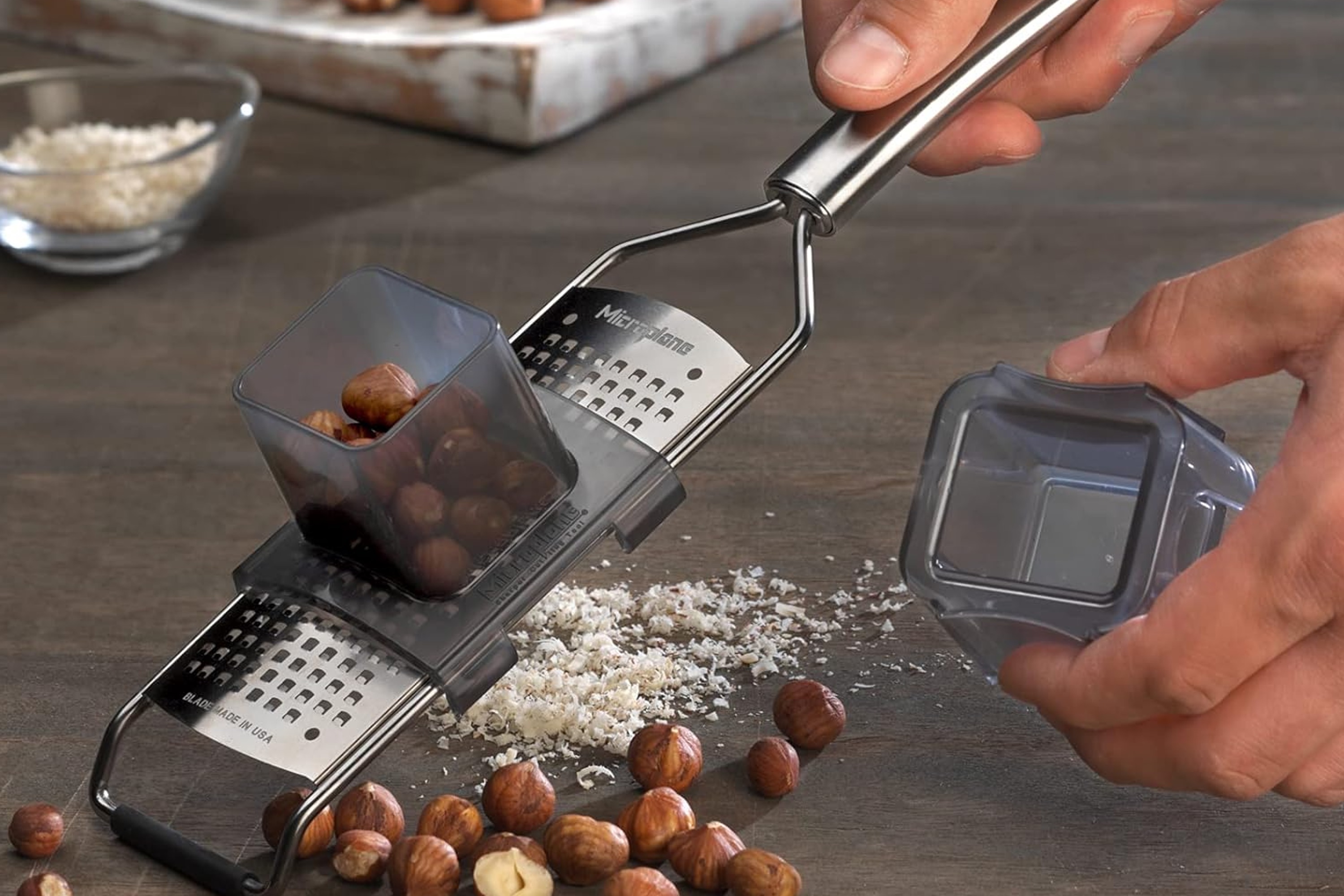 Slæde til 6,5 cm brede rivejern fra Microplane