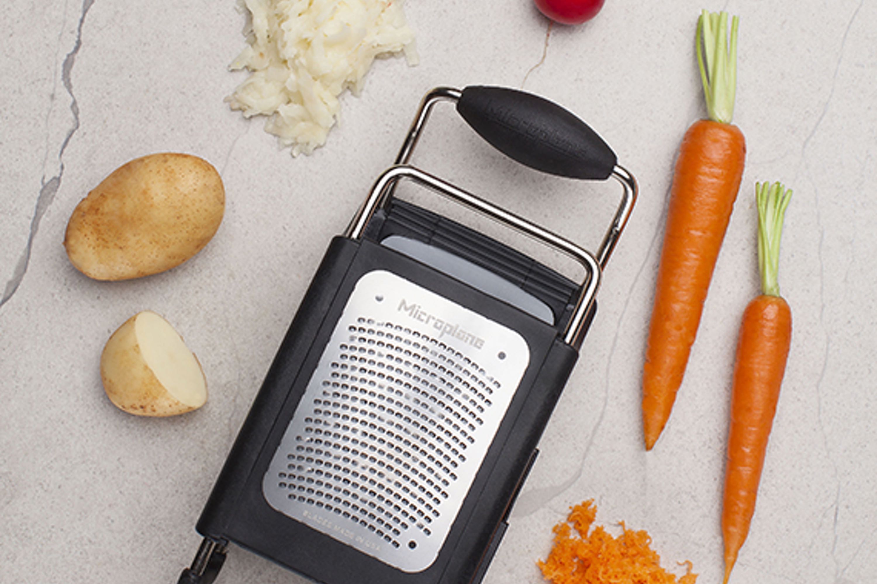 Rivejern med 4 skær, Microplane Box Grater