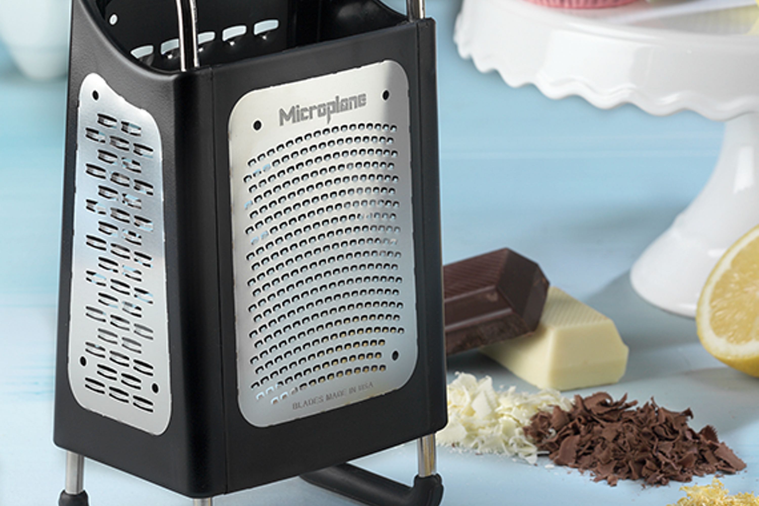 Rivejern med 4 skær, Microplane Box Grater