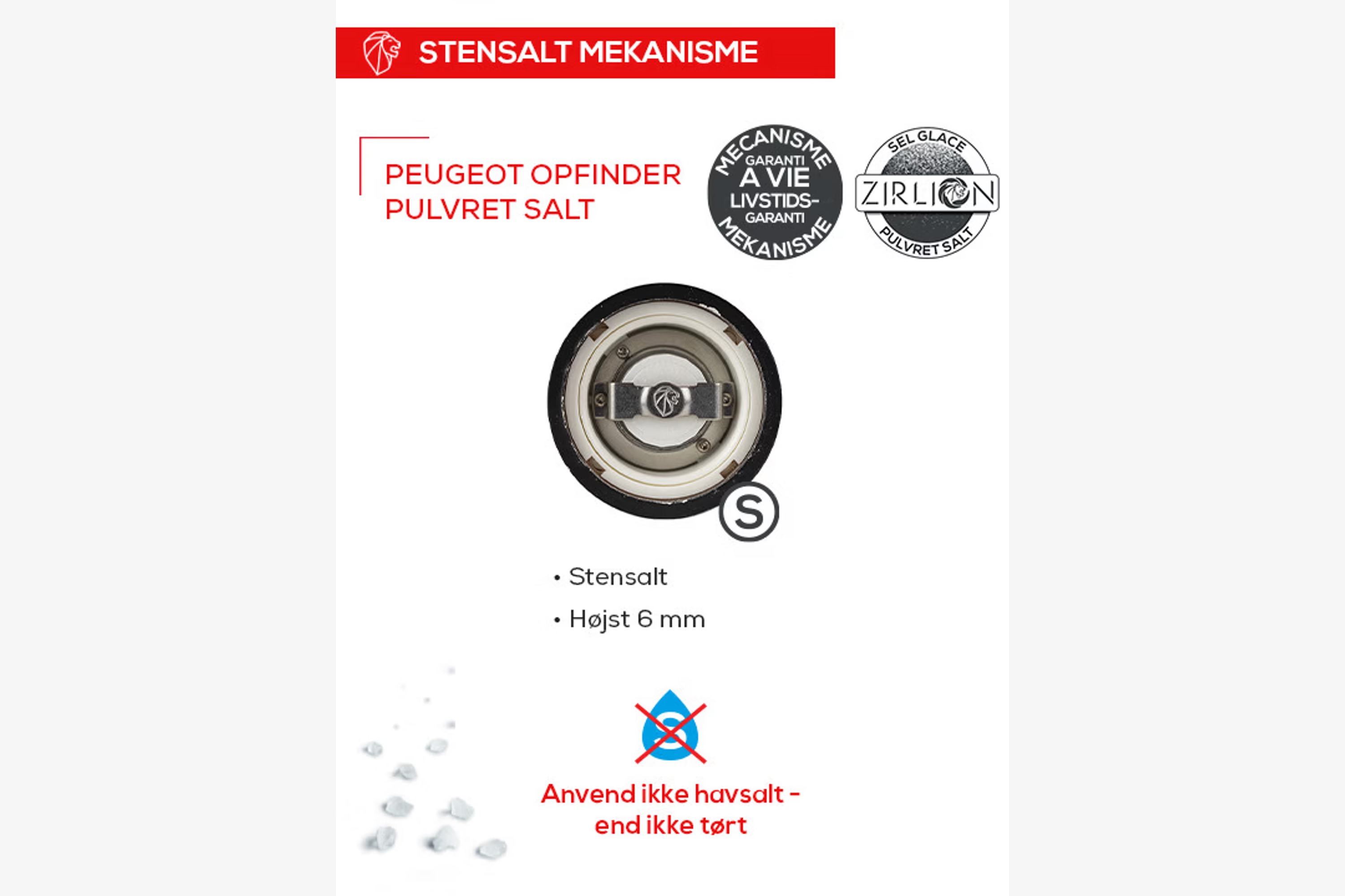 Saltkværn, Line Electric, aluminium