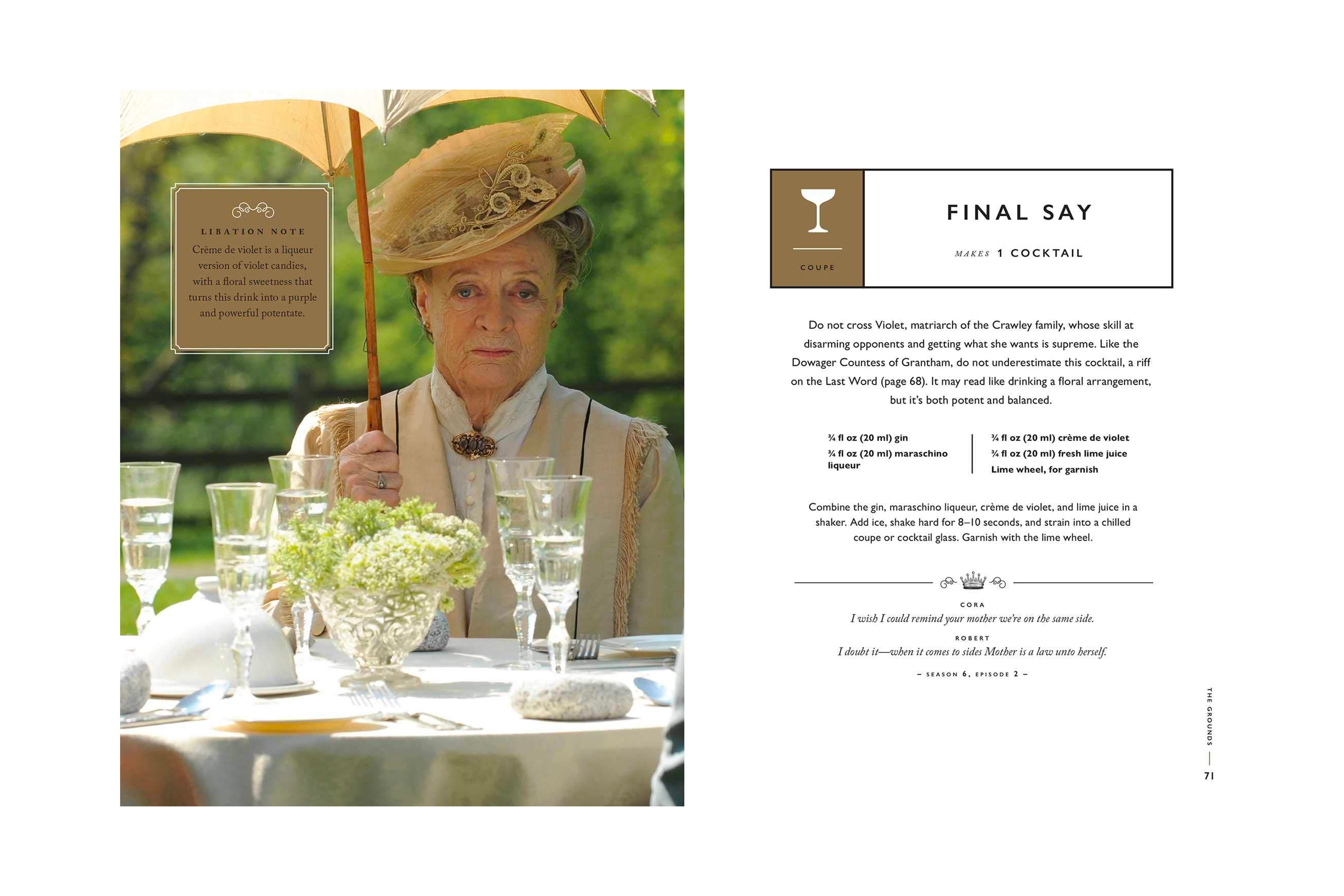 The Official Downton Abbey Cocktail Book