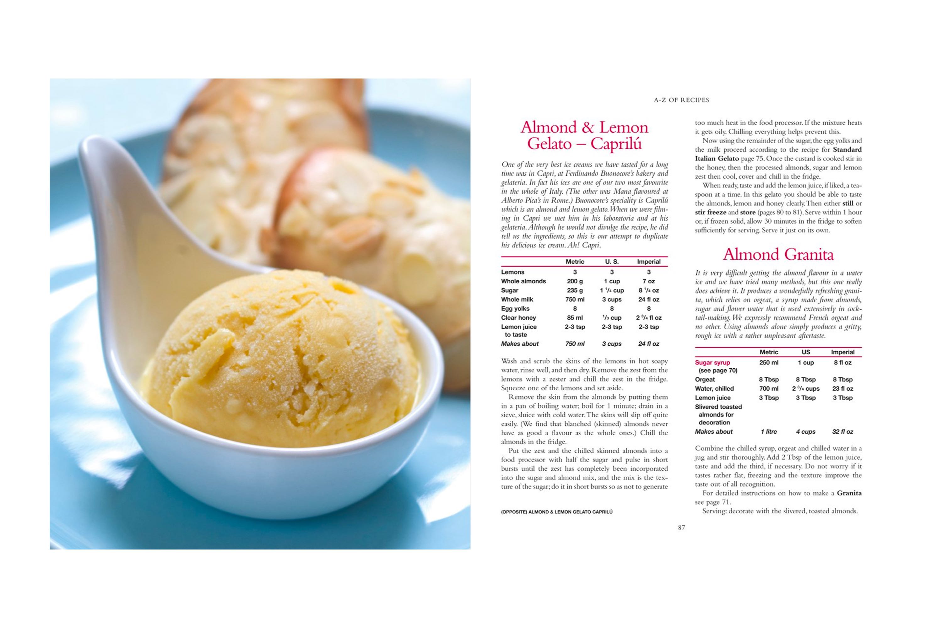 Ice Creams, Sorbets and Gelati: The Definitive Guide / Robin og Caroline Weir