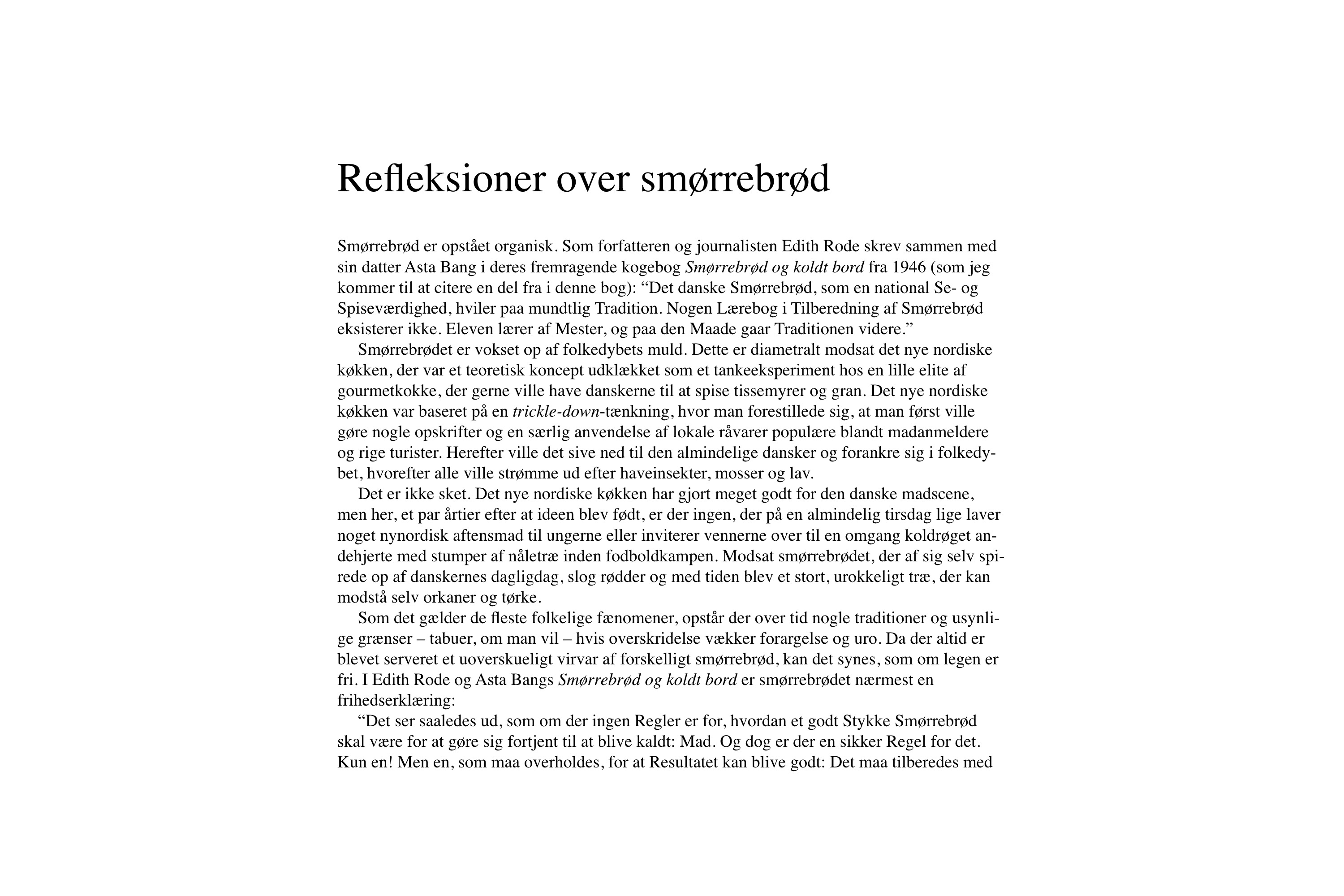 Smørrebrødet