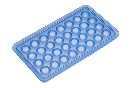 Isterningbakke til kugler, Ø 2 cm, silikone